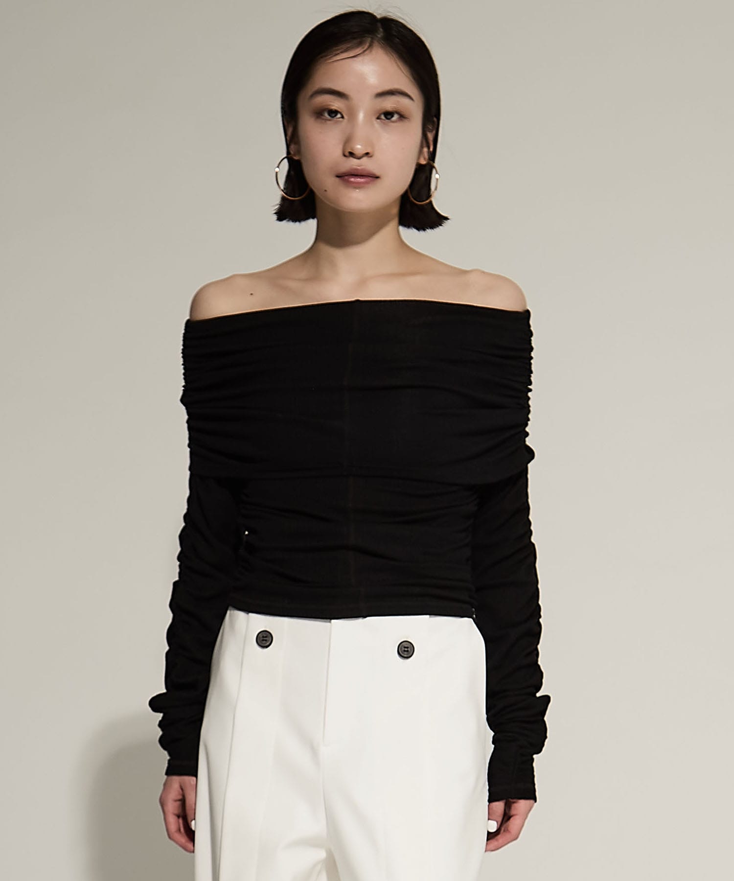 Washable Silk Cotton Offshoulder