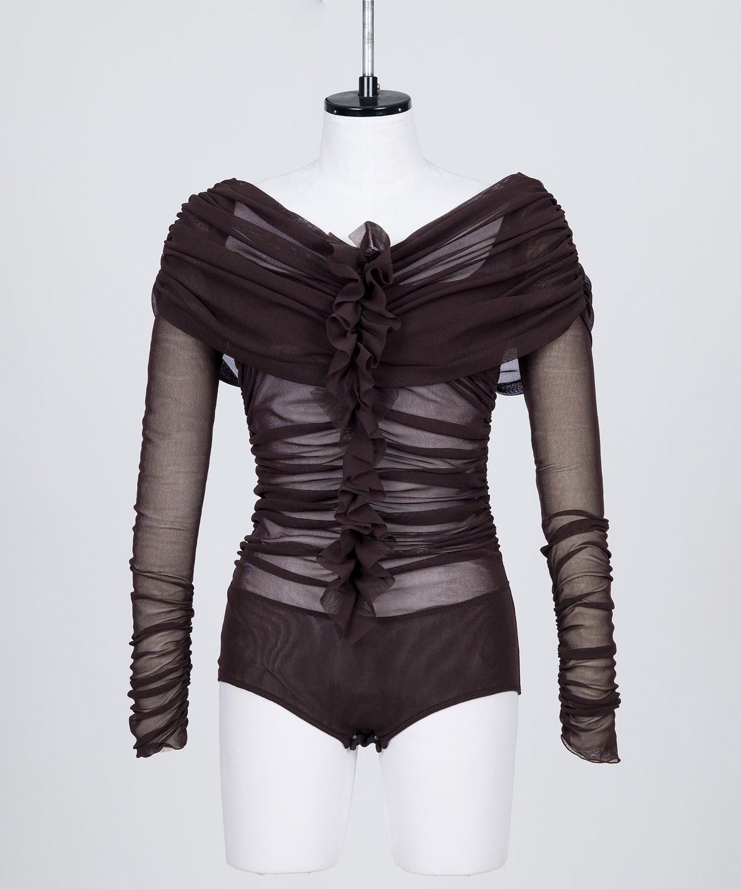 TULLE FRILLED BODYSUIT