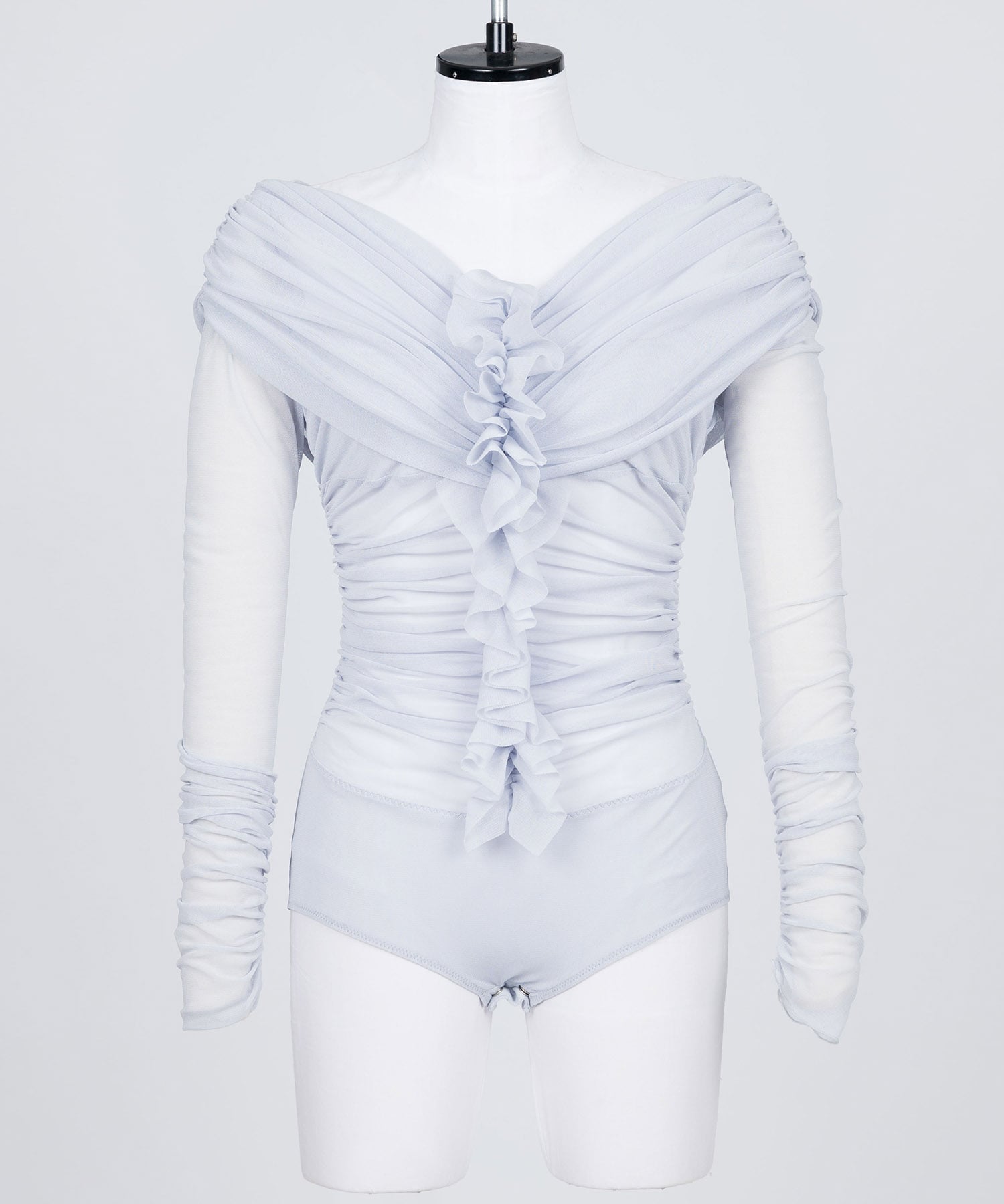 TULLE FRILLED BODYSUIT
