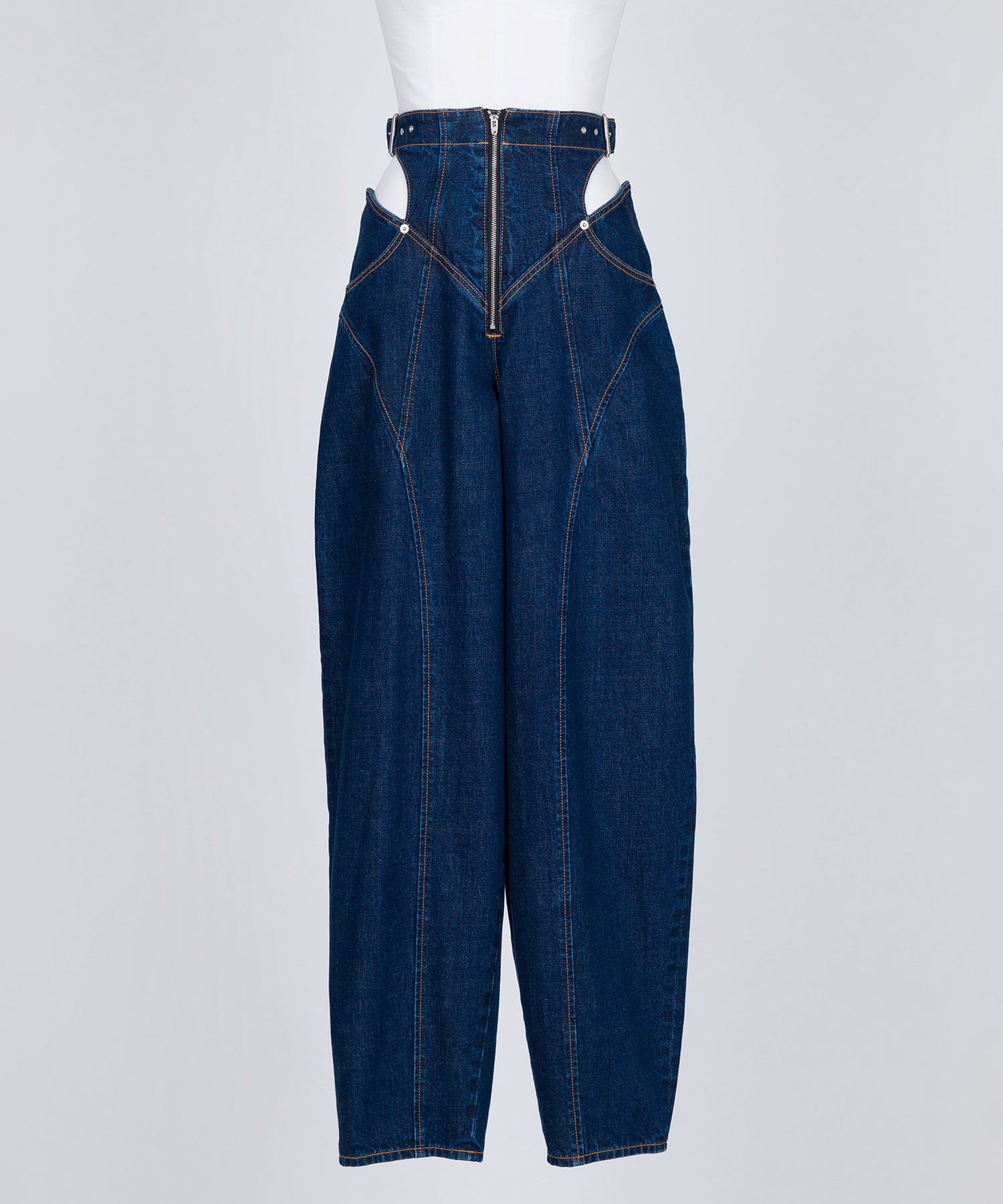 ORGANIC COTTON HIGH-WAIST JEANS