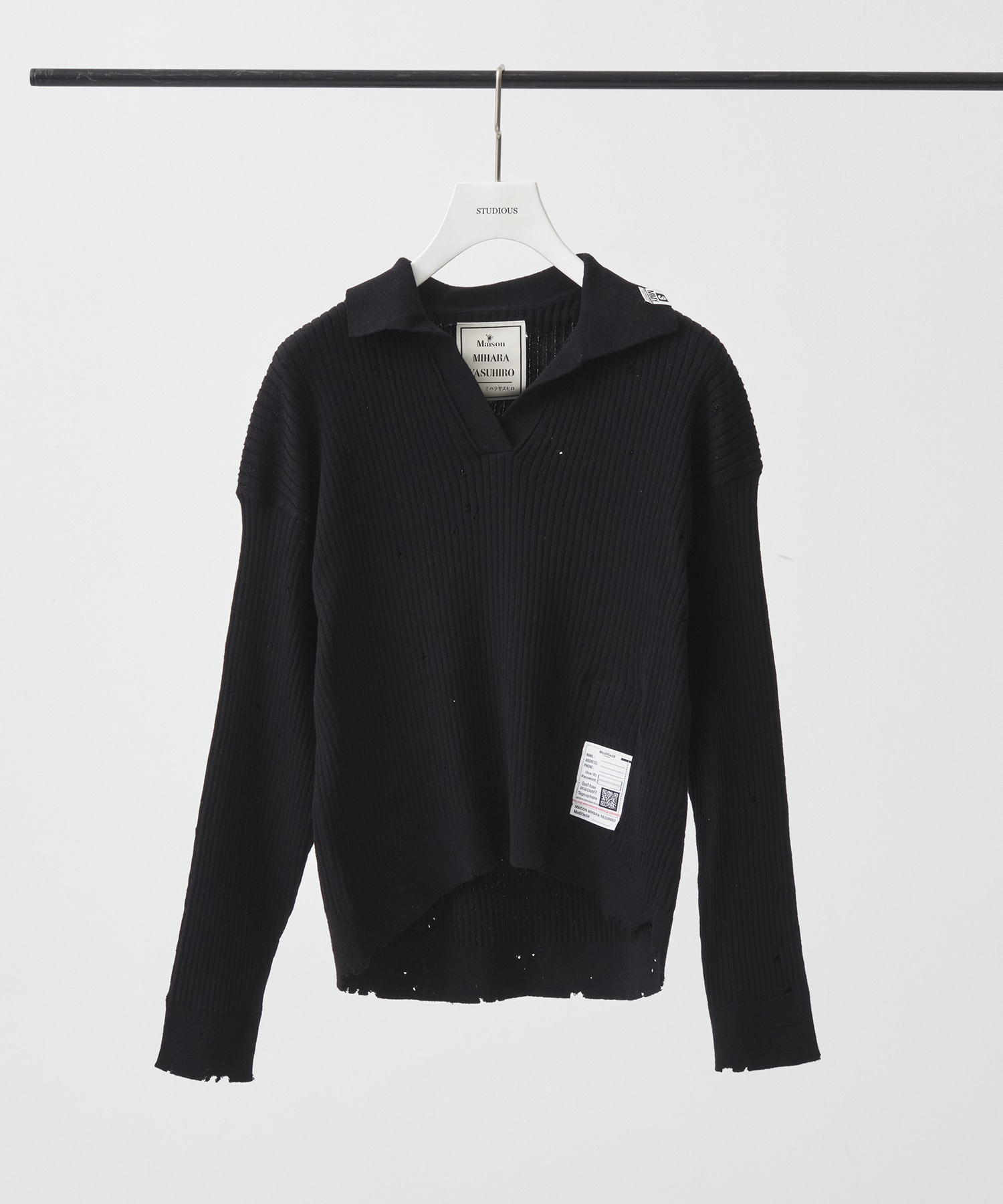 DISTRESSED KNIT PULLOVER
