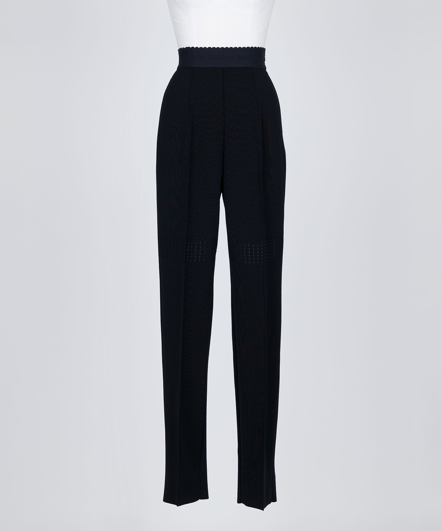HIGH-WAISTED KNIT TROUSERS