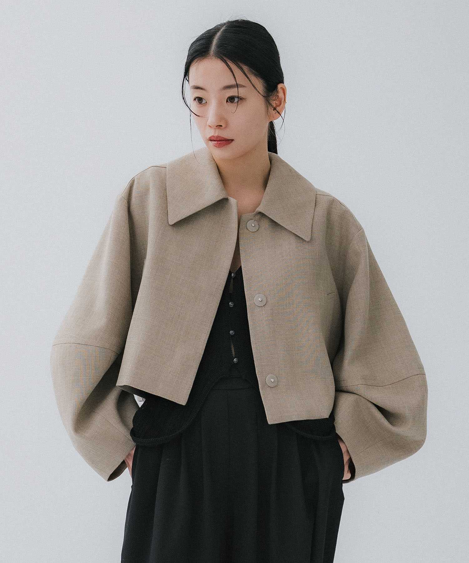 COCOON SLEEVE SHORT JACKET
