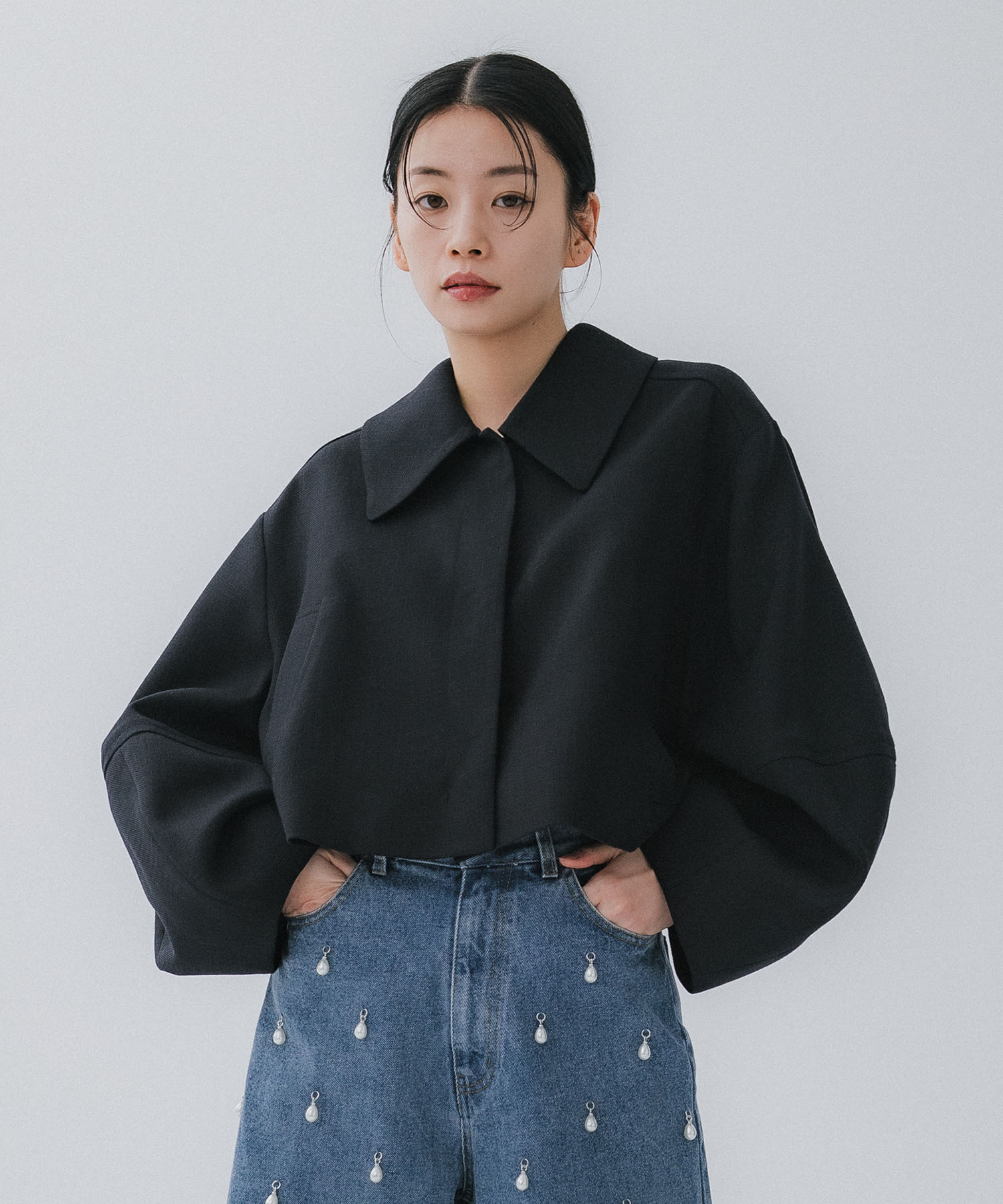 COCOON SLEEVE SHORT JACKET