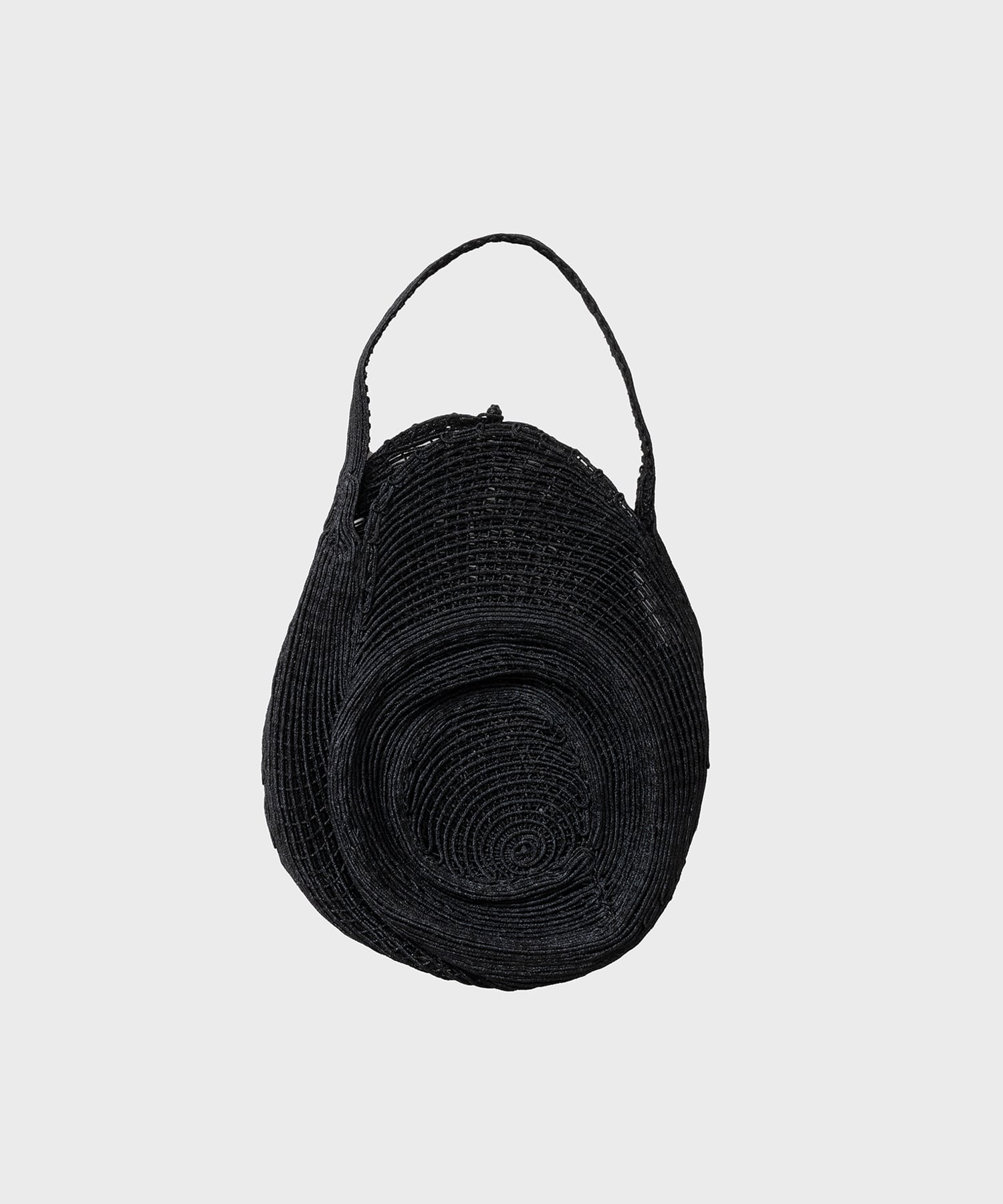 Cording Embroidery Round Shape Bag