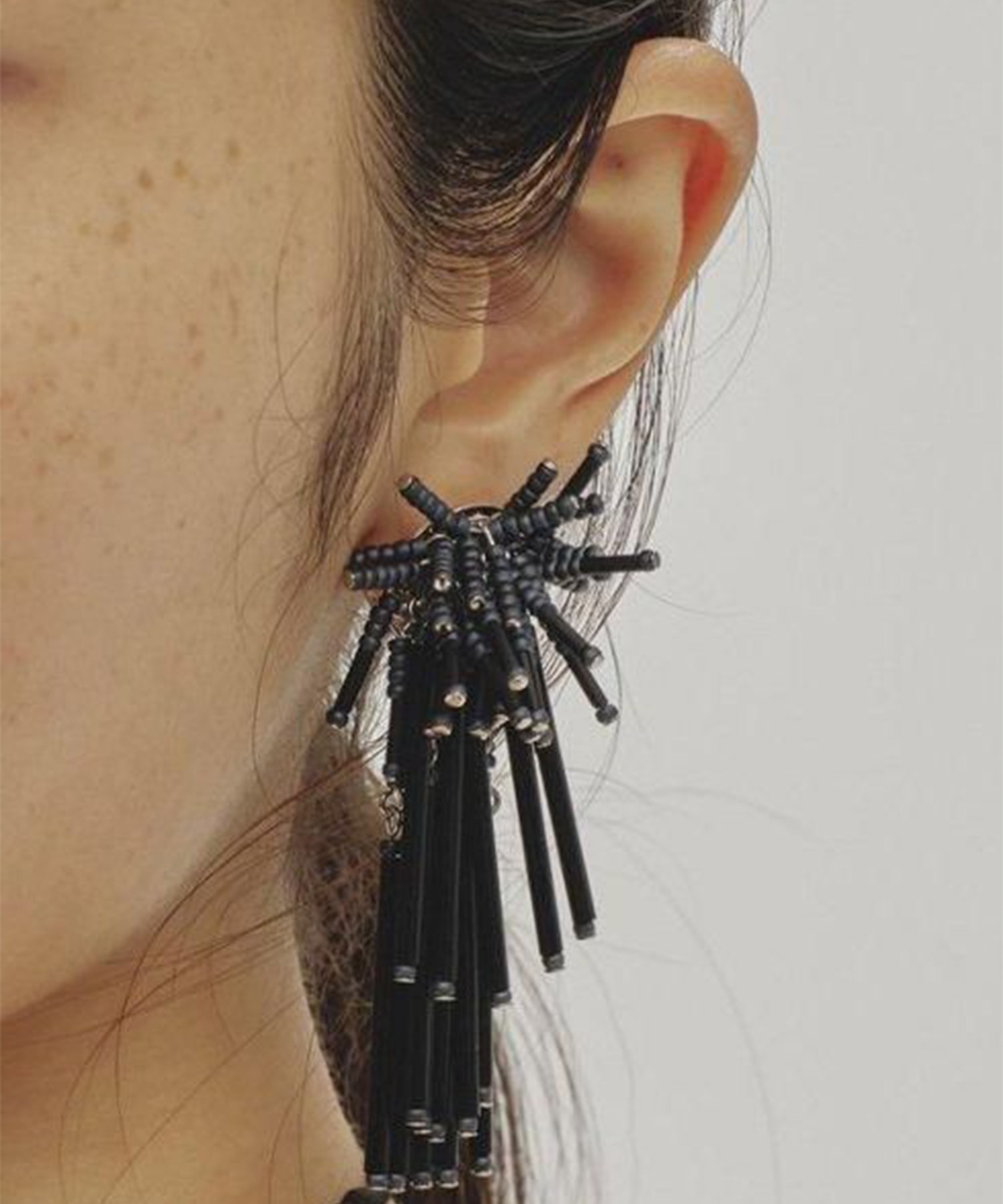 Bicolor Beads Earring