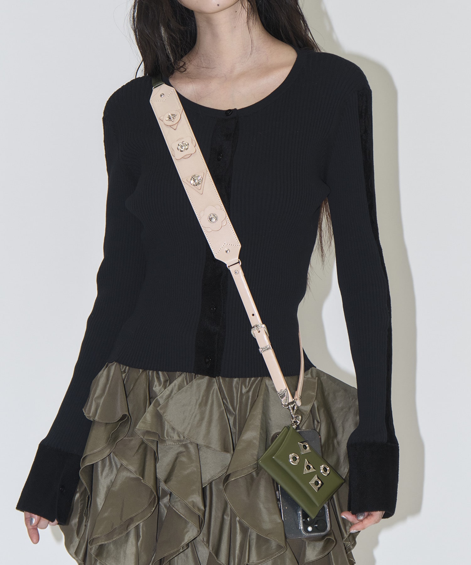 Leather phone strap