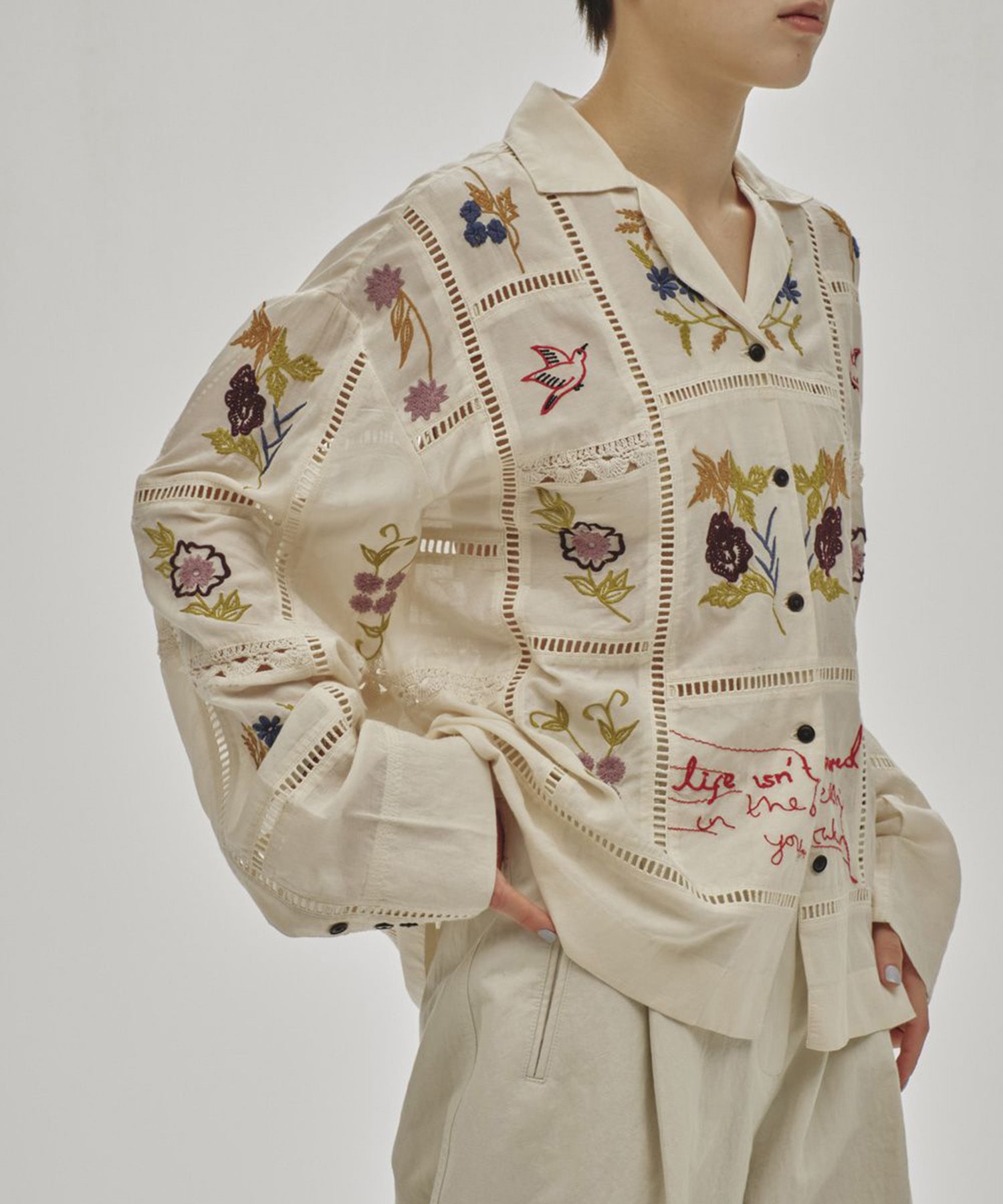 Embroidery Patchwork Shirts