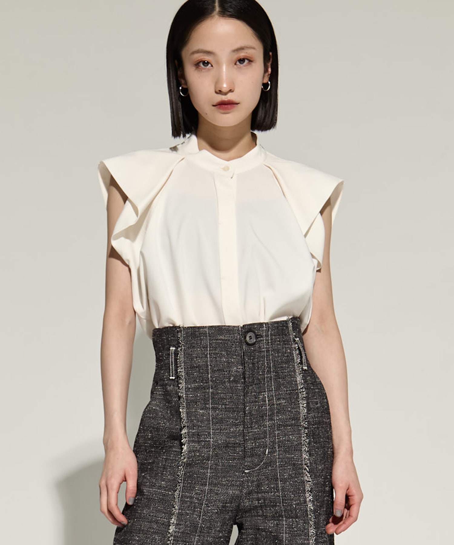 French Sleeve Drape Shirt