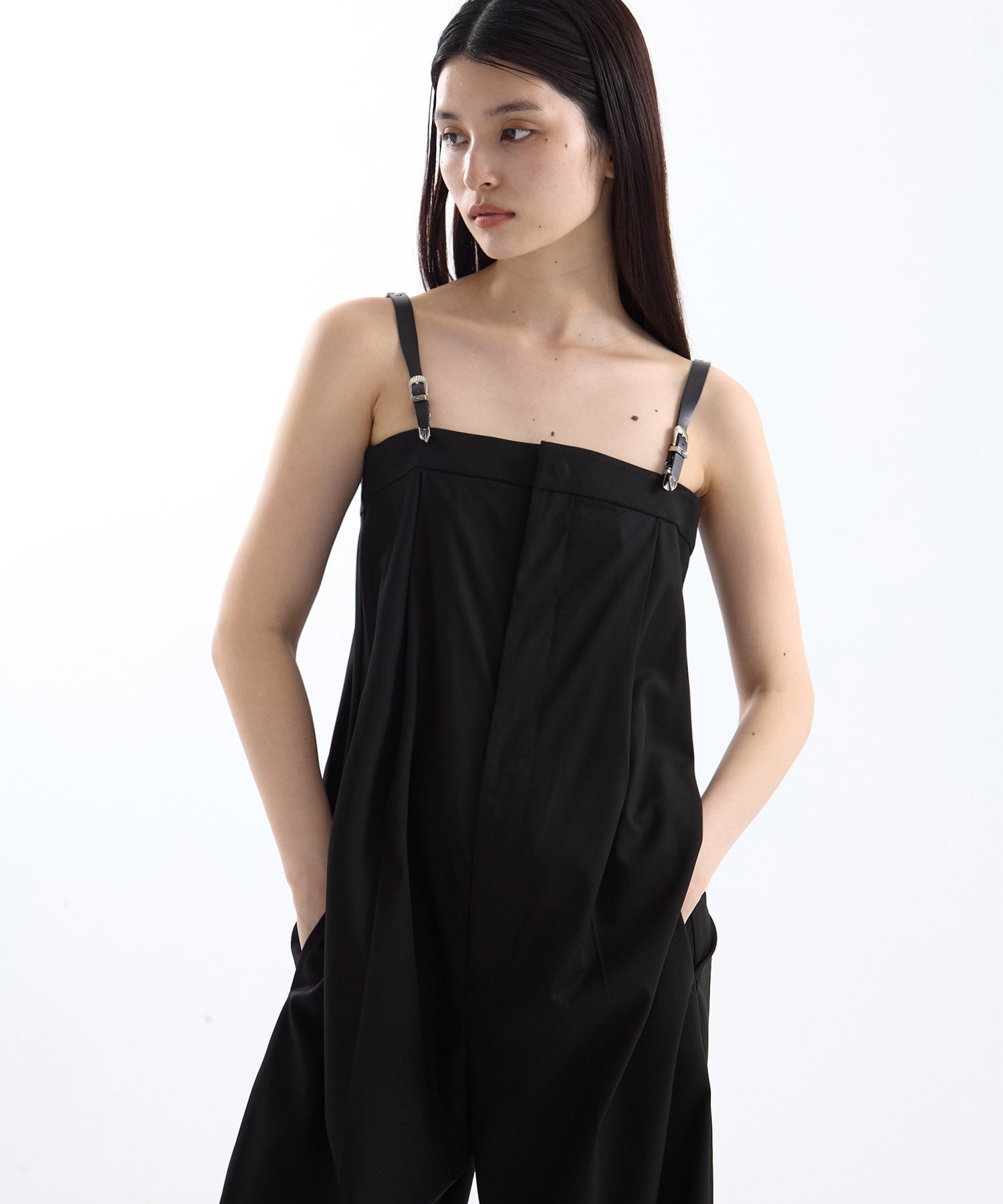 High twist twill jumpsuit