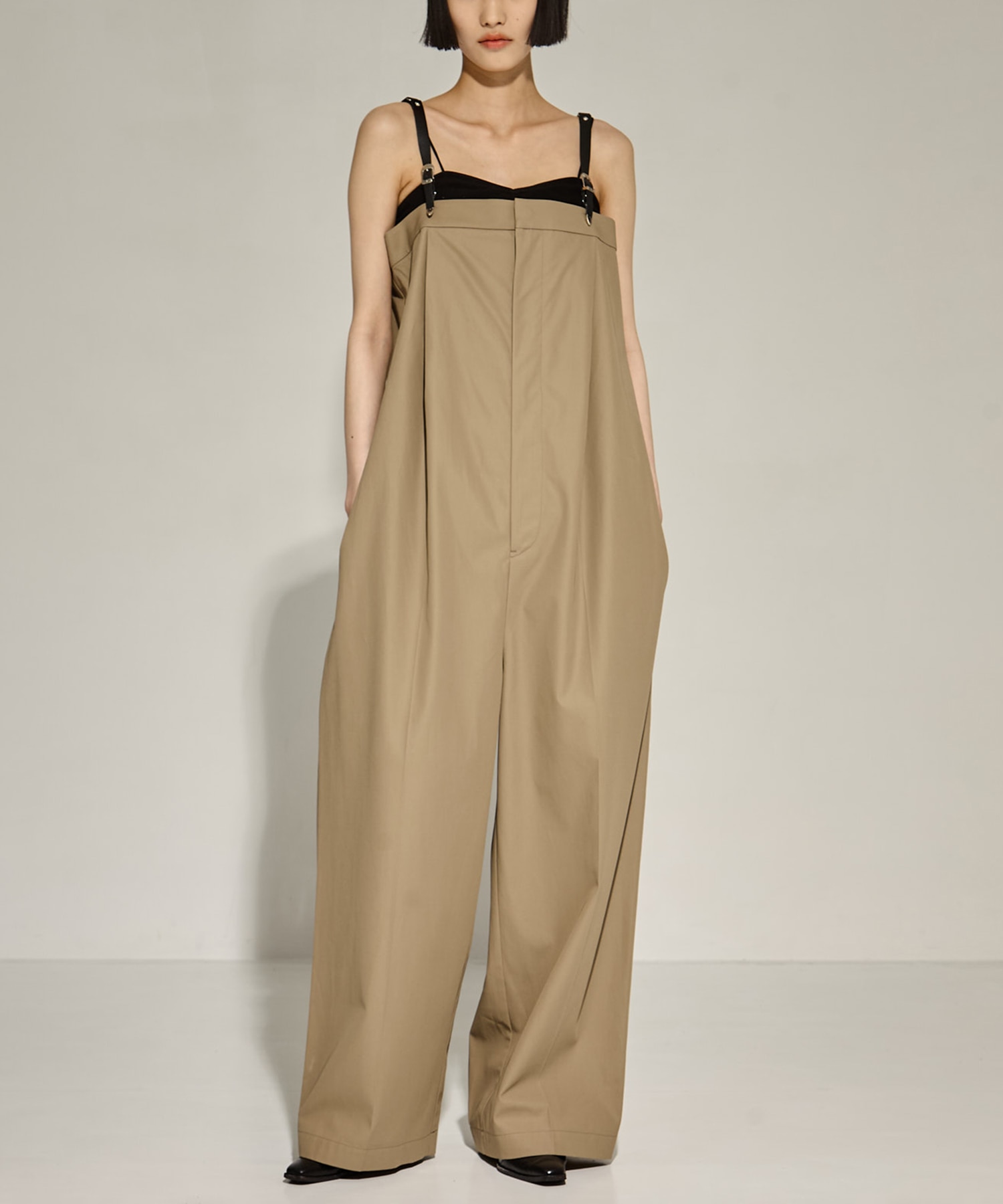High twist twill jumpsuit
