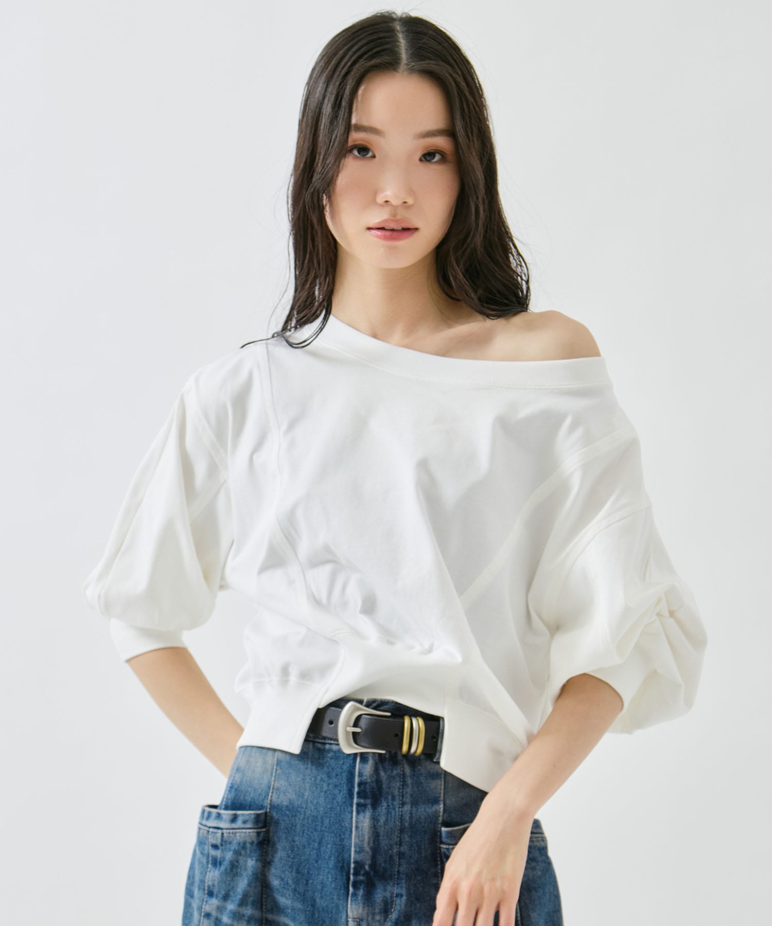 2WAY VOLUME SLEEVE TOPS
