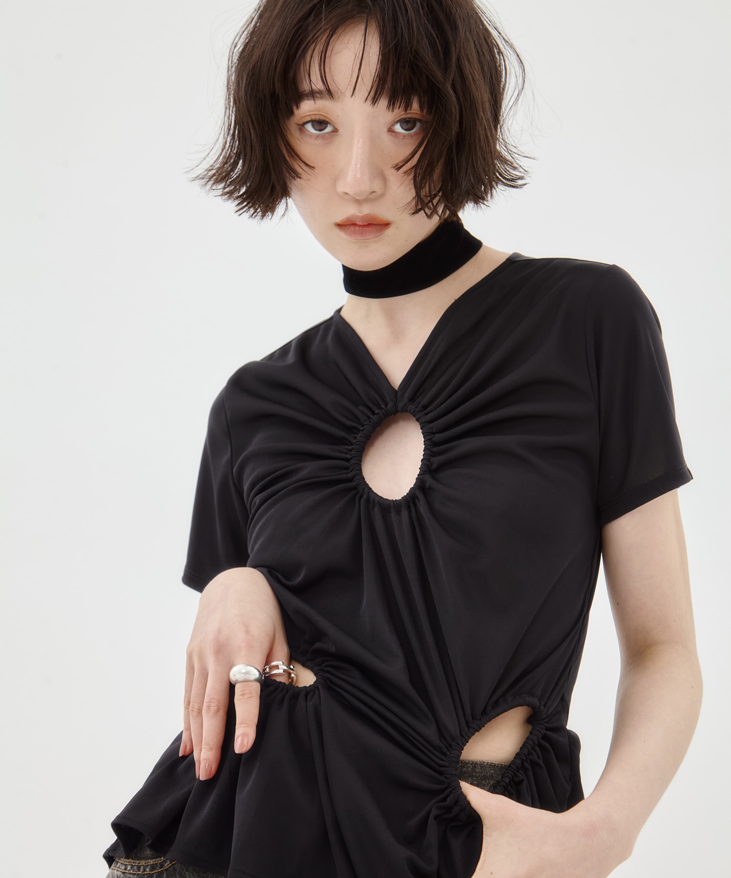 別注CIRCLE CUT TEE