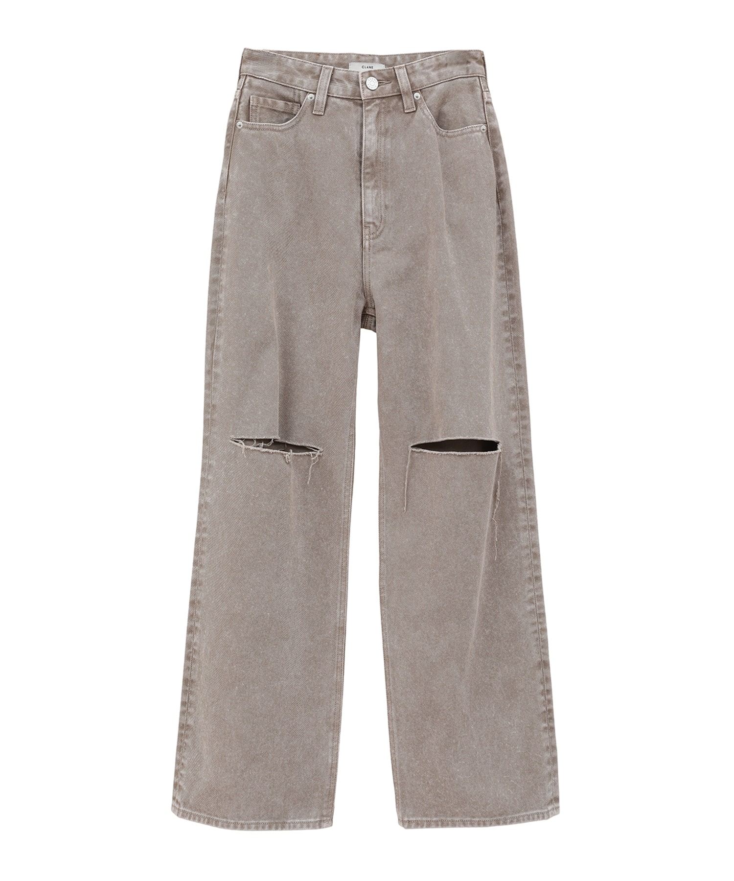 SLASH CUT DENIM PANTS