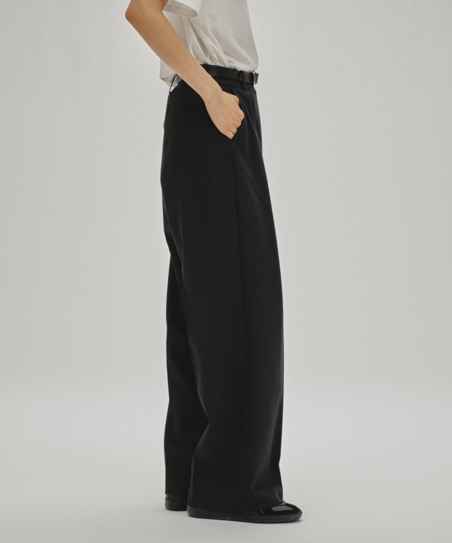 Twill Wide Trousers