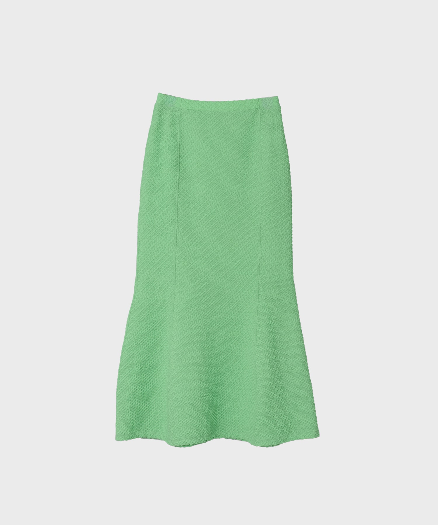 Shirring Jersey Jacquard Flare Skirt