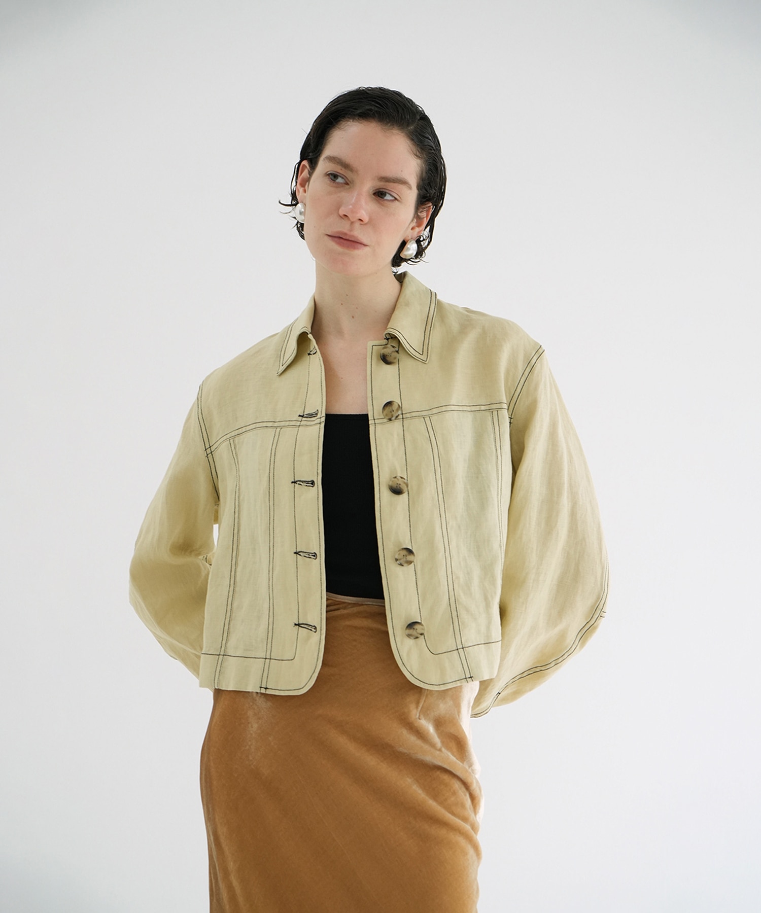LINEN SHIRT JACKET
