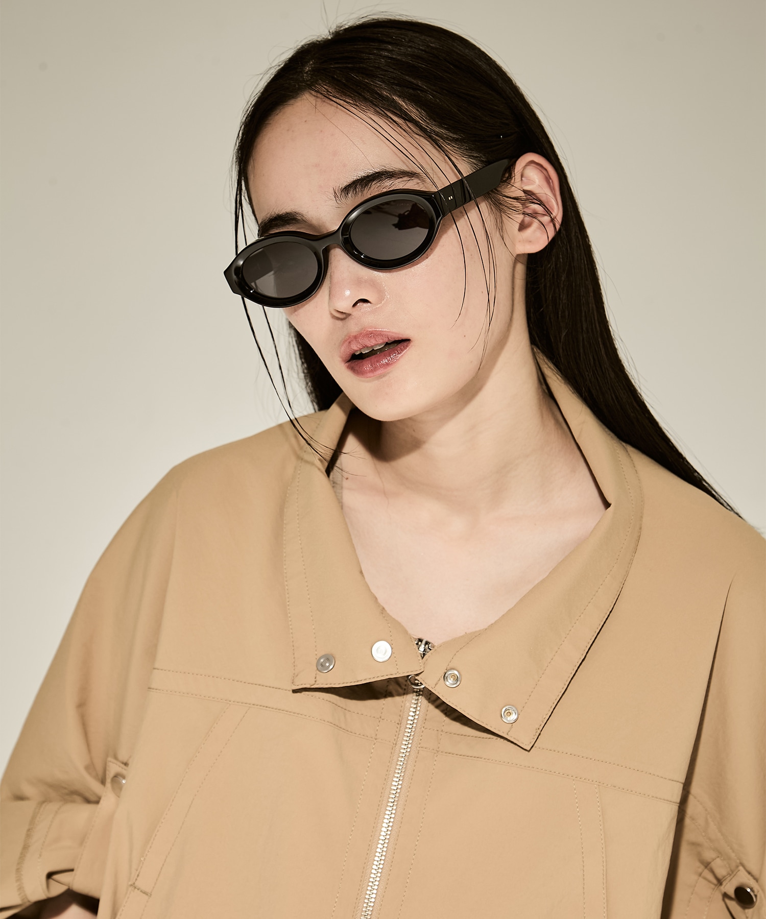 × BLANC OVAL TELEVISION-CUT SUNGLASSES