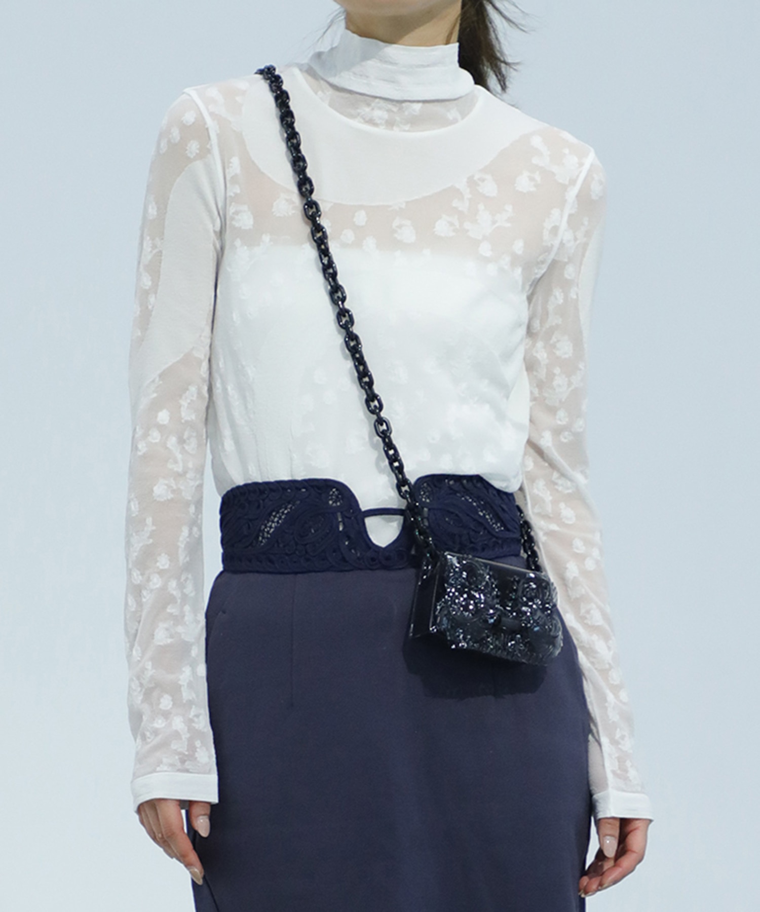 Knitted High Neck Top