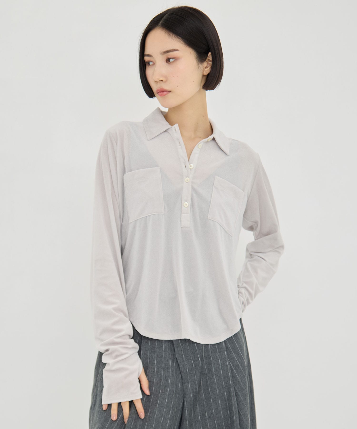 Velours Polo Shirt