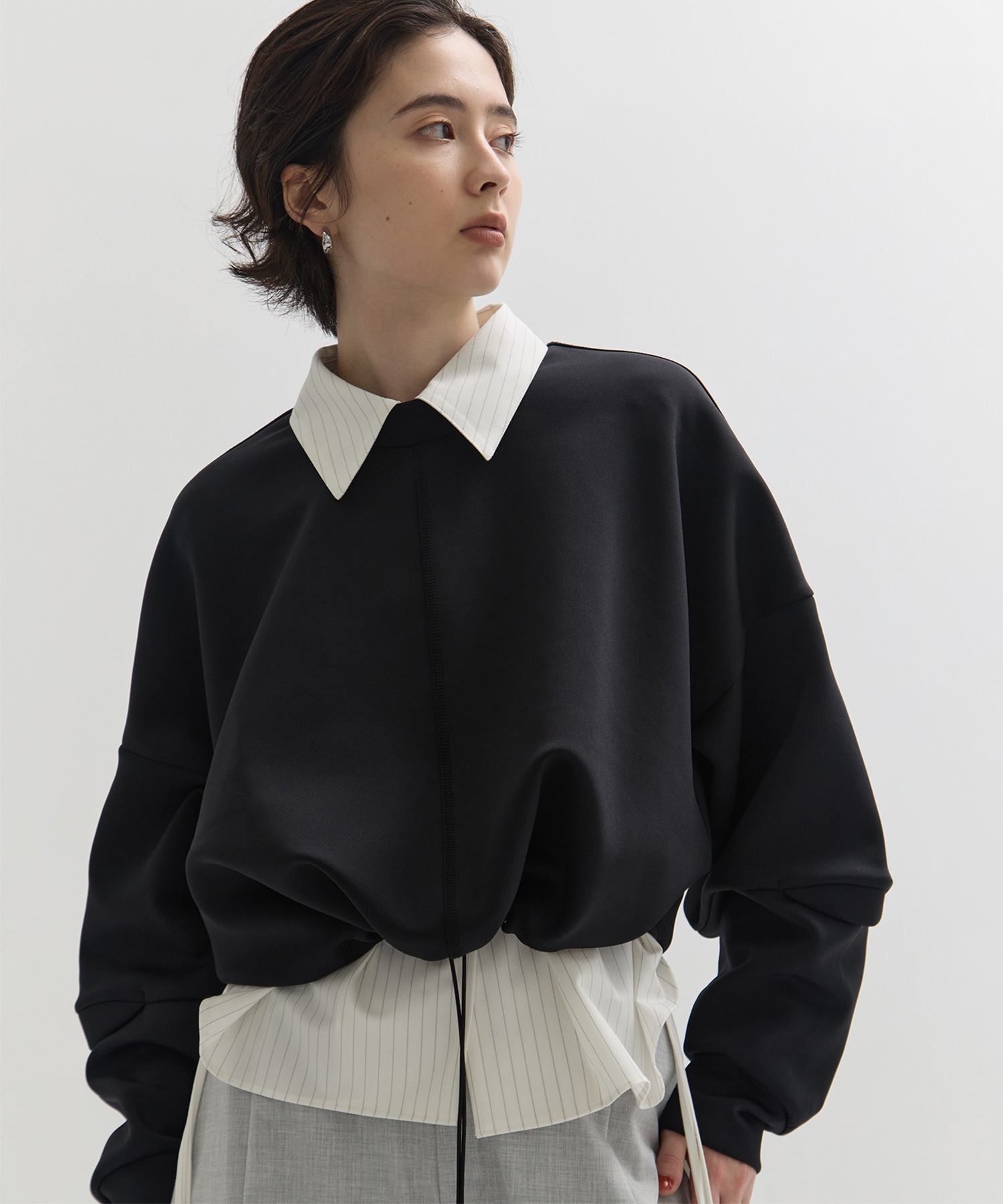 Draw Cord Cropped T