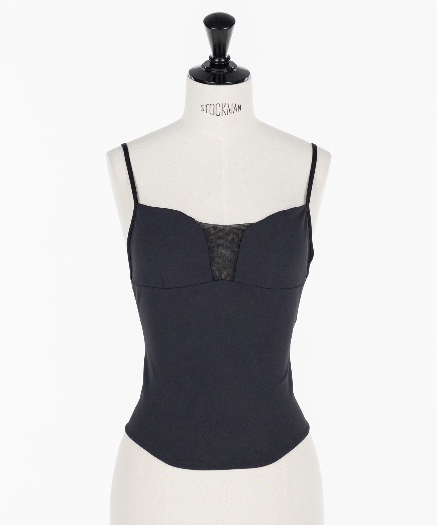 Tulle paneled cami