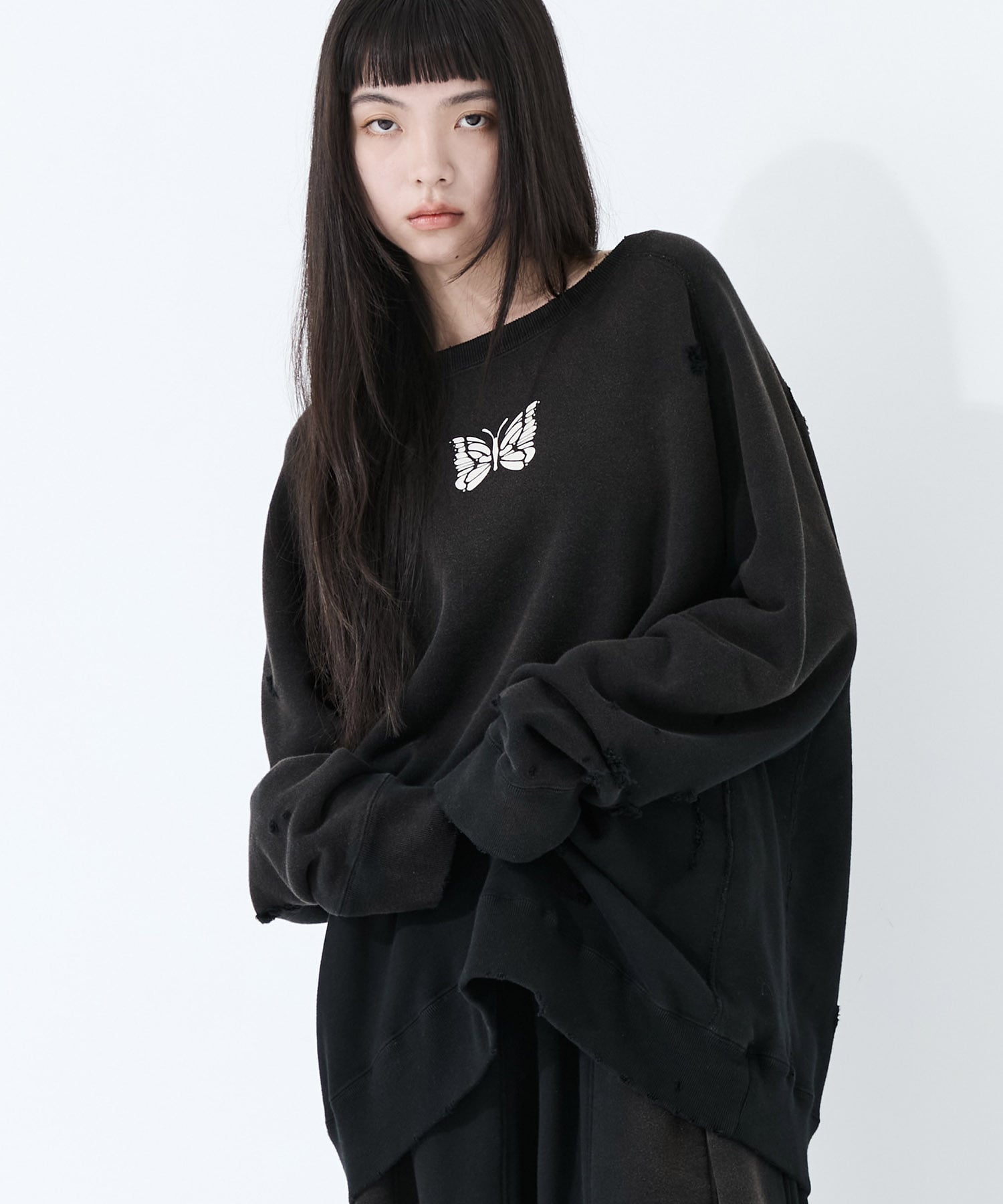 Deconstructed Sweat Shirt  Cotton French Terry