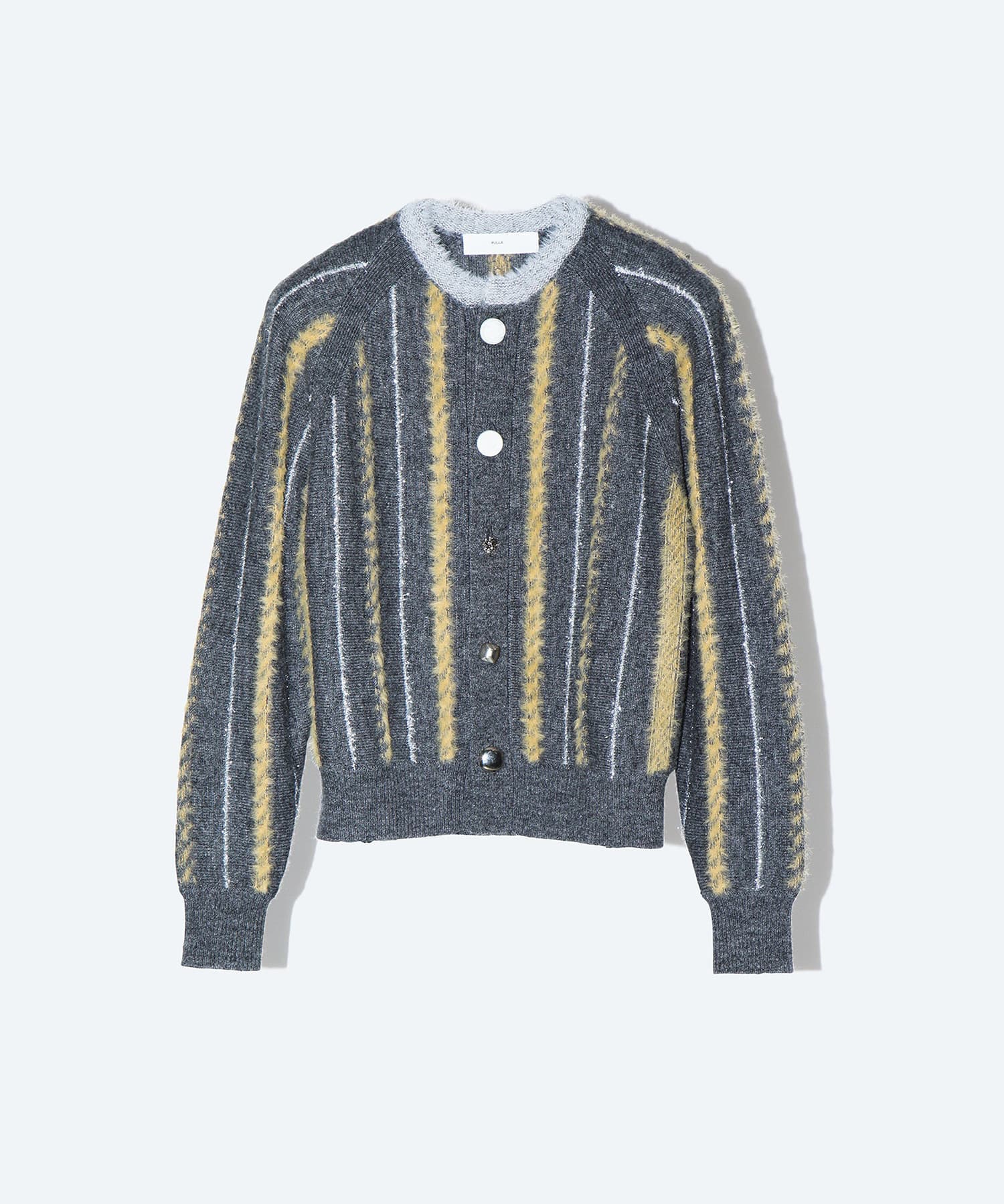 Stripe knit cardigan