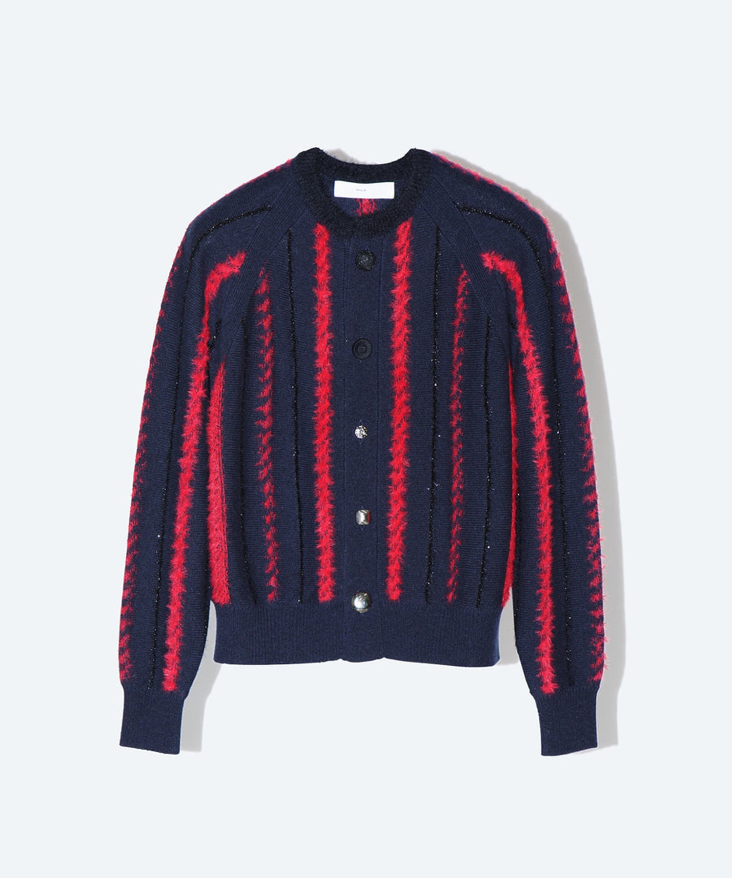 Stripe knit cardigan