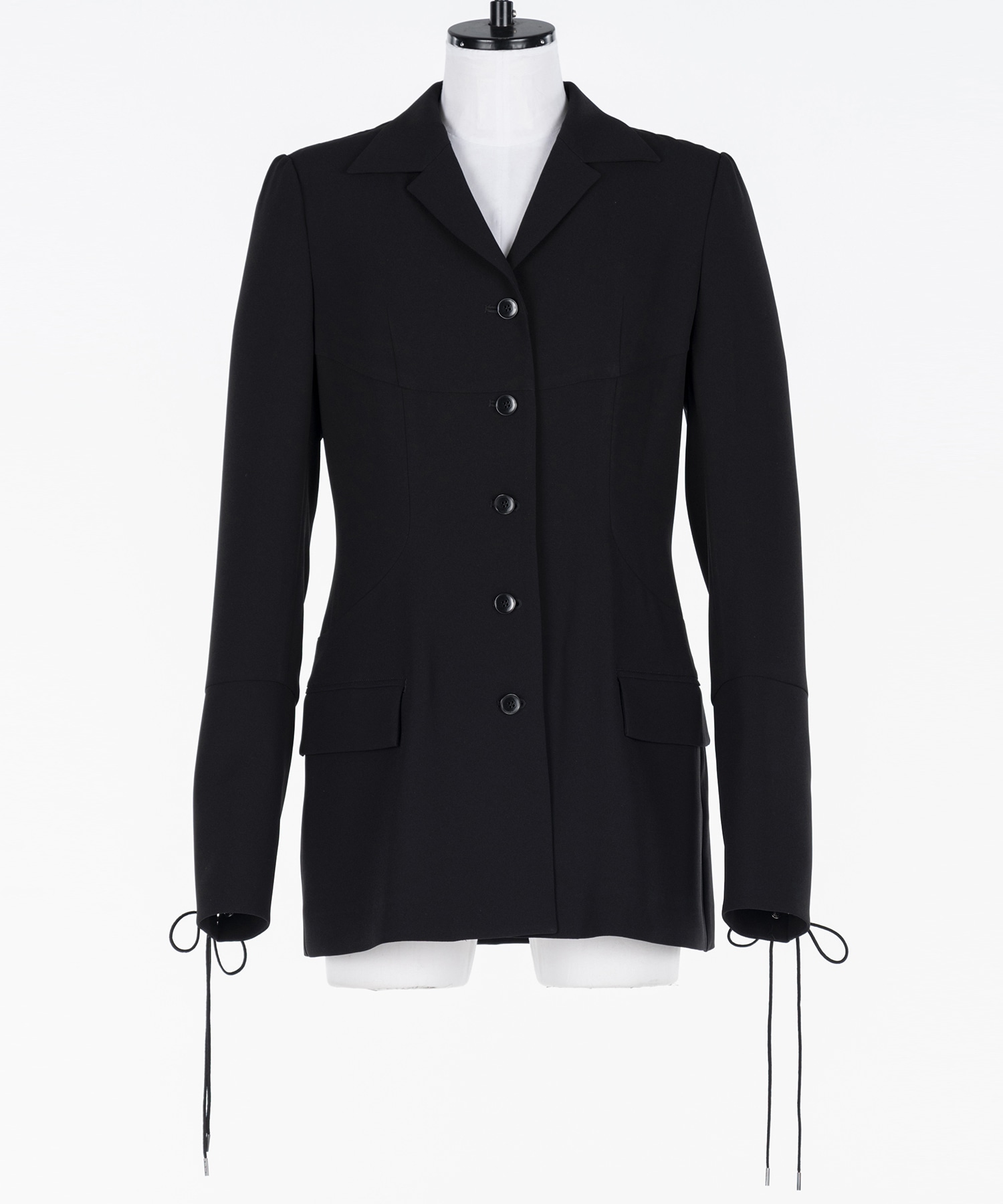 Crepe shirt jacket