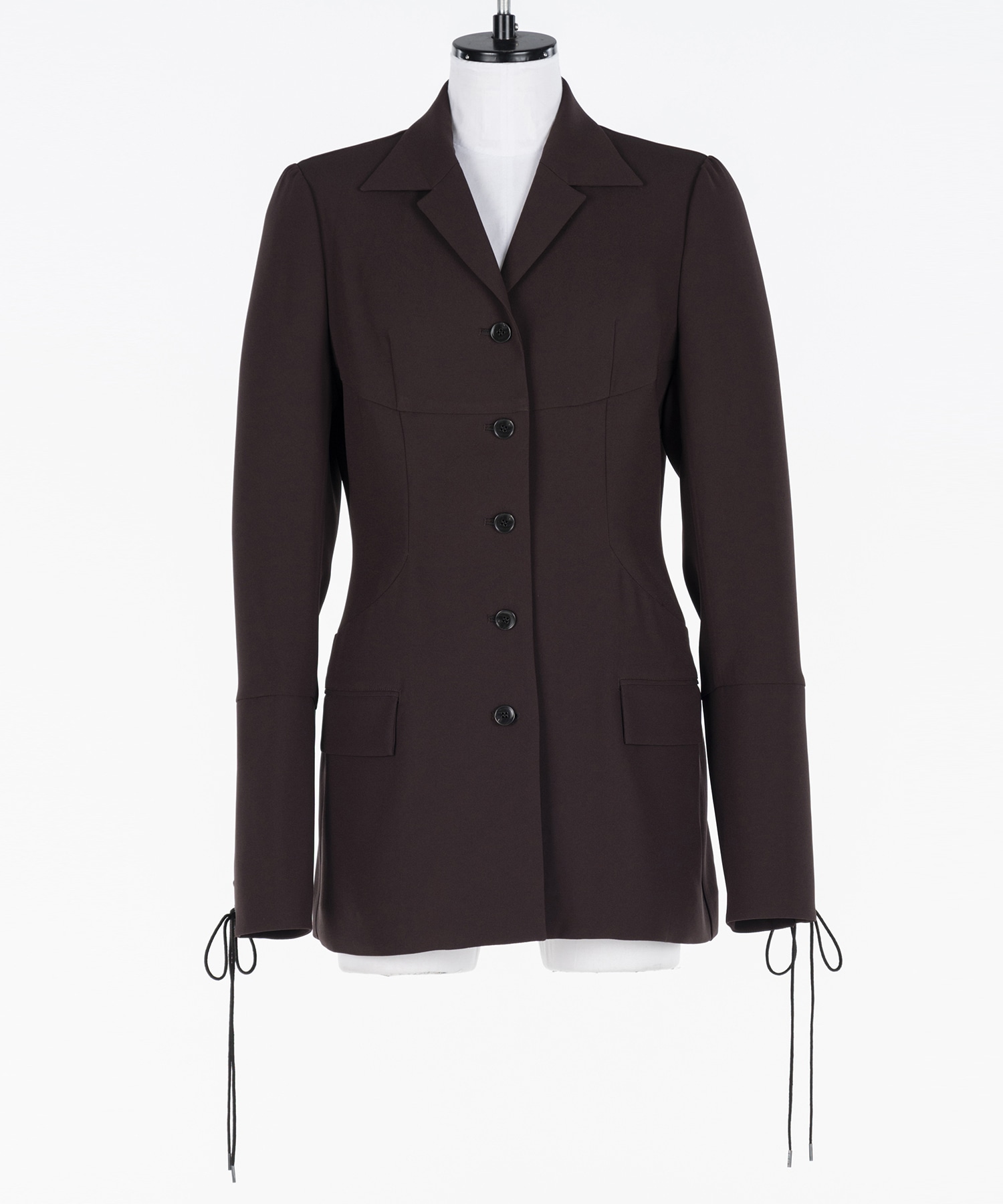 Crepe shirt jacket