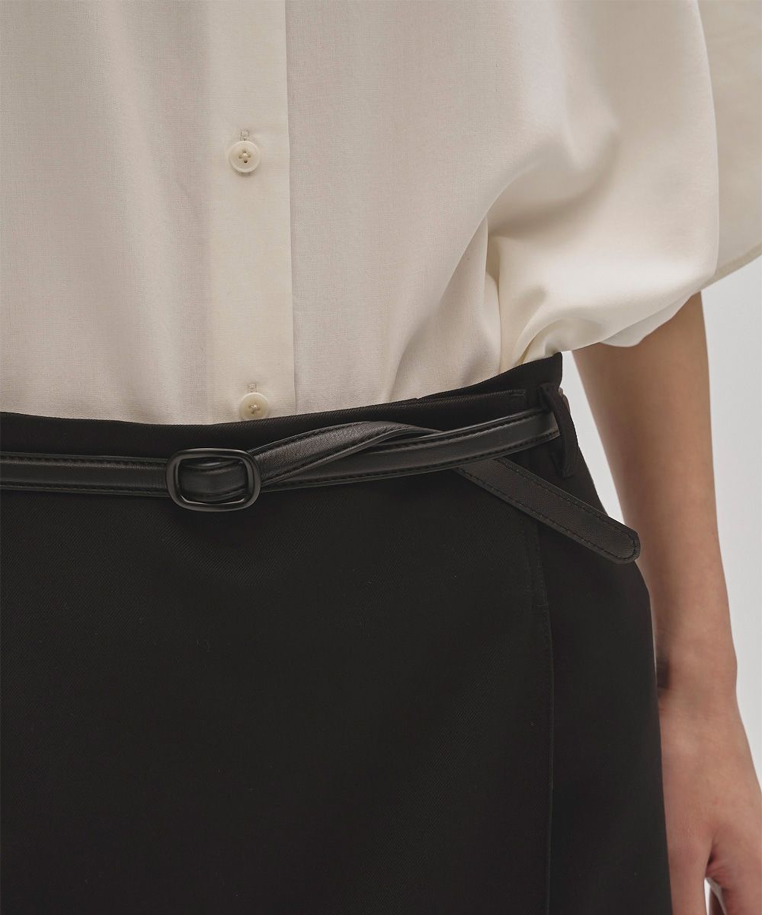 Narrow Leather Belt