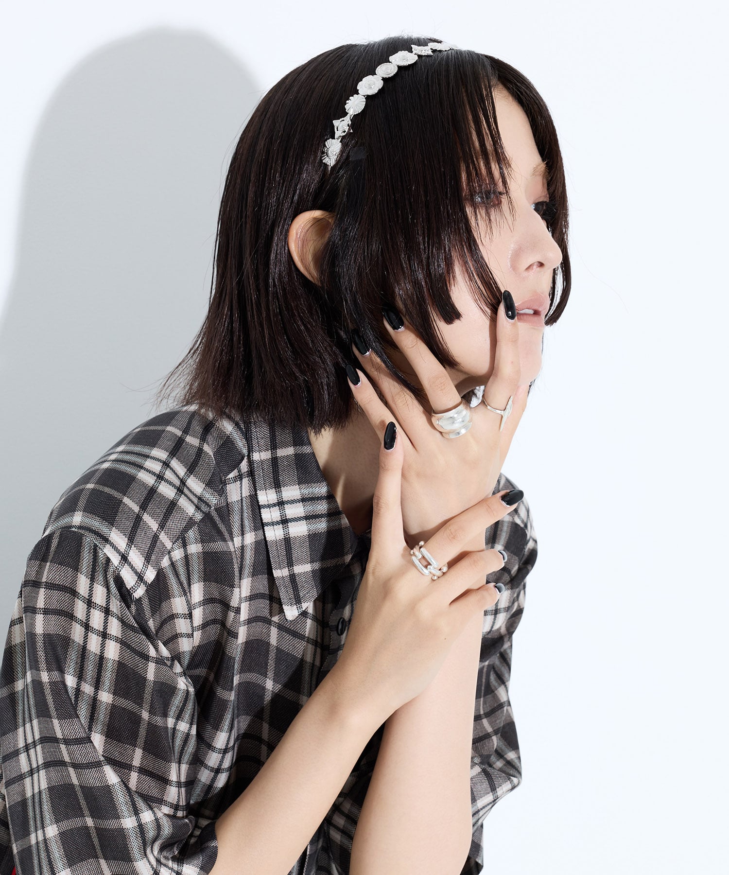 Metal narrow headband