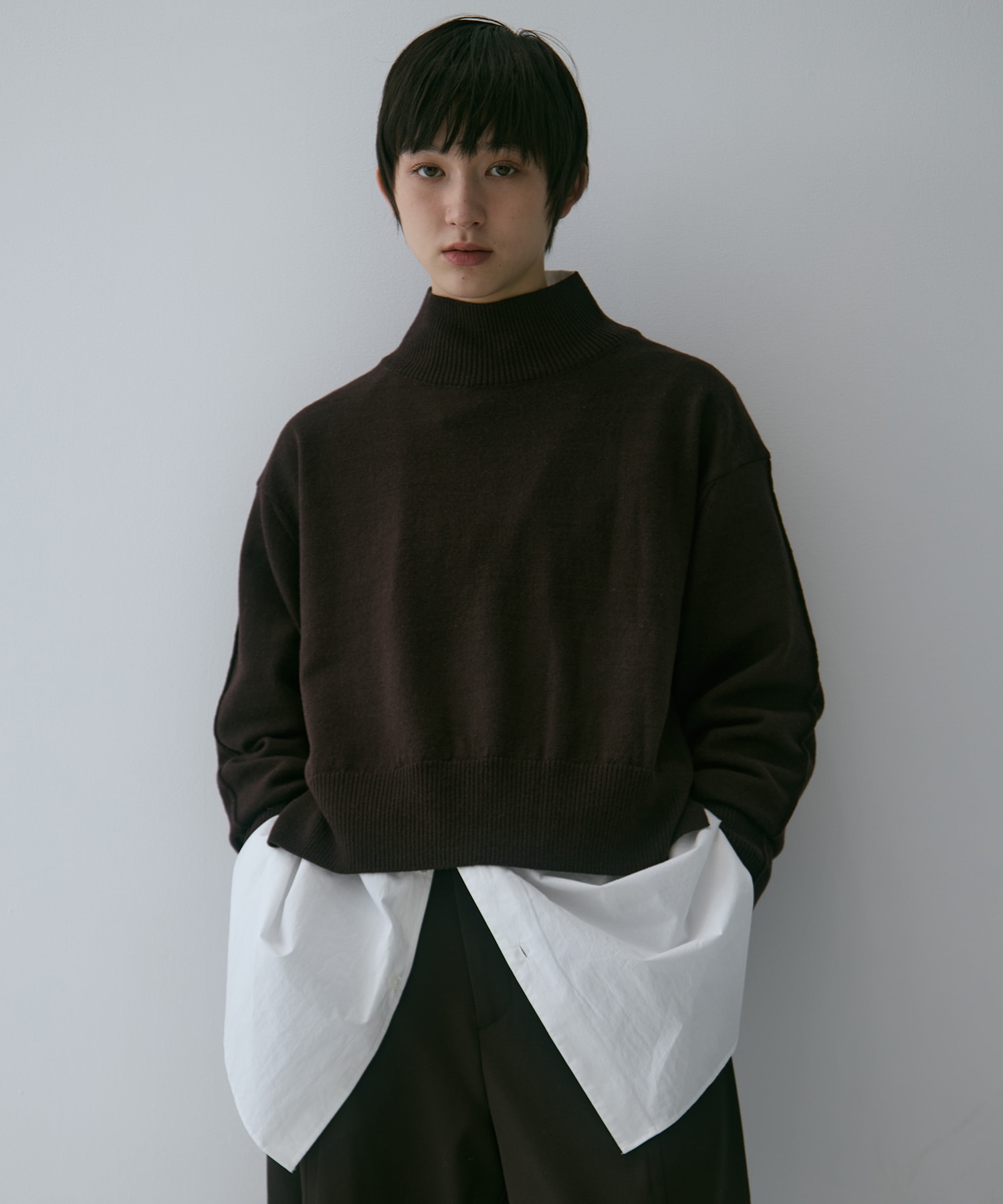 Merino Wool Turtle Neck Knit
