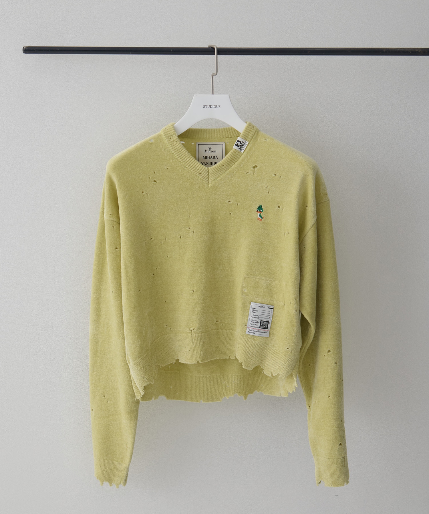 DISTRESSED KNIT PULLOVER