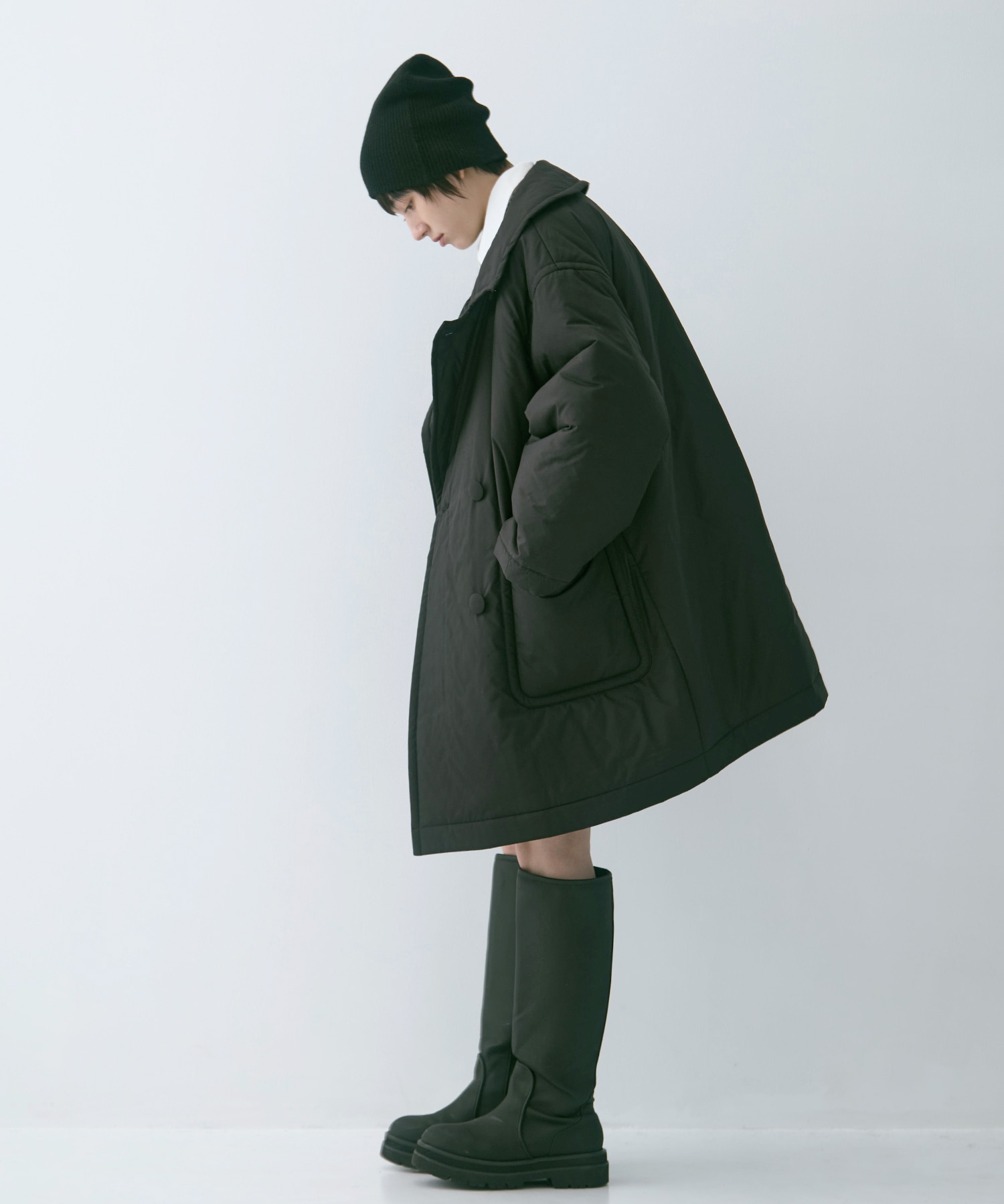 PADDED BUTTON COAT
