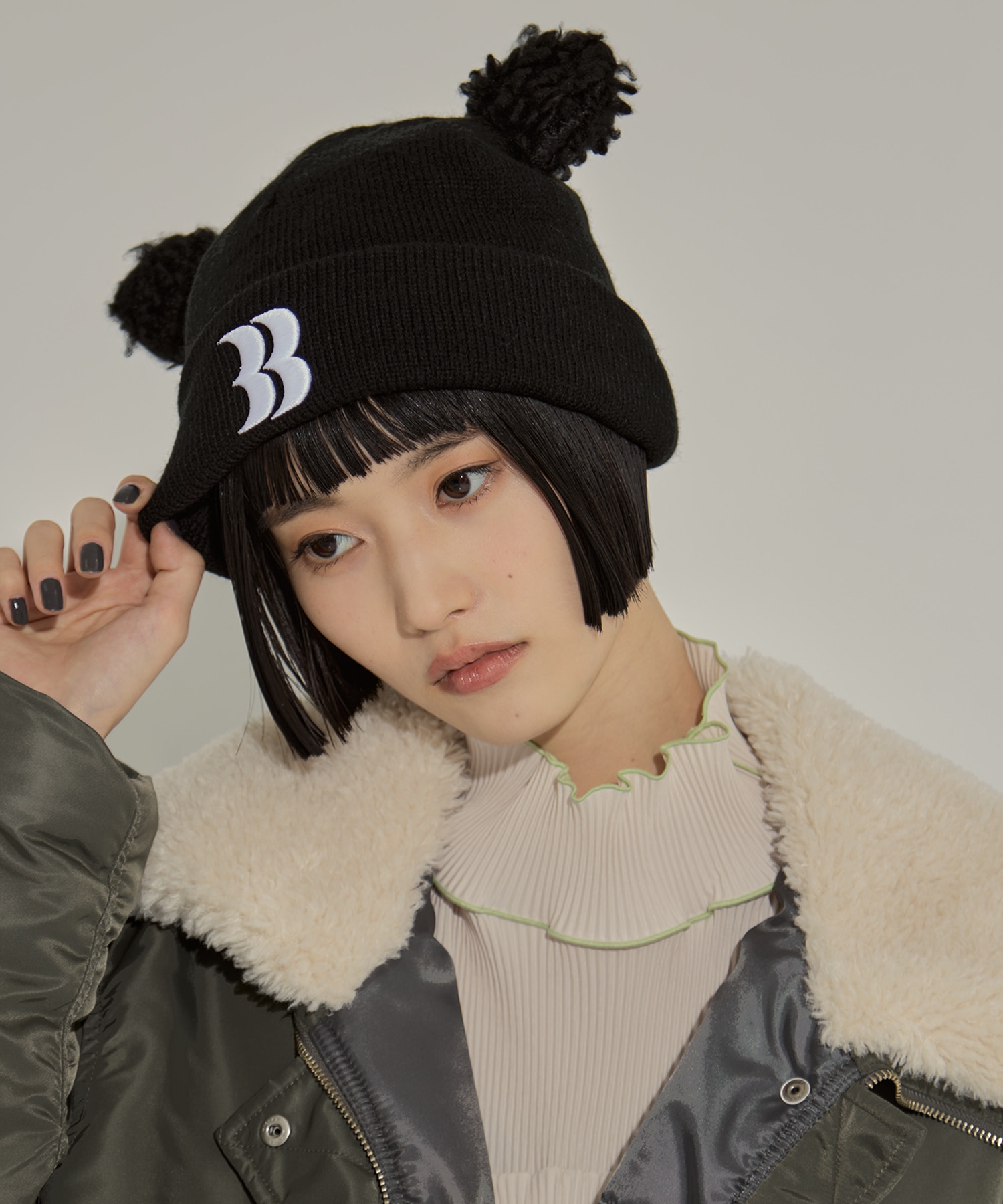 Removable Bear Ear Beanie