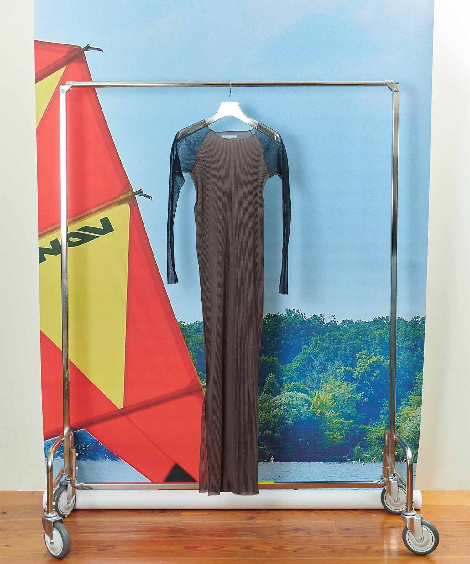 SHEER RAGLAN DRESS
