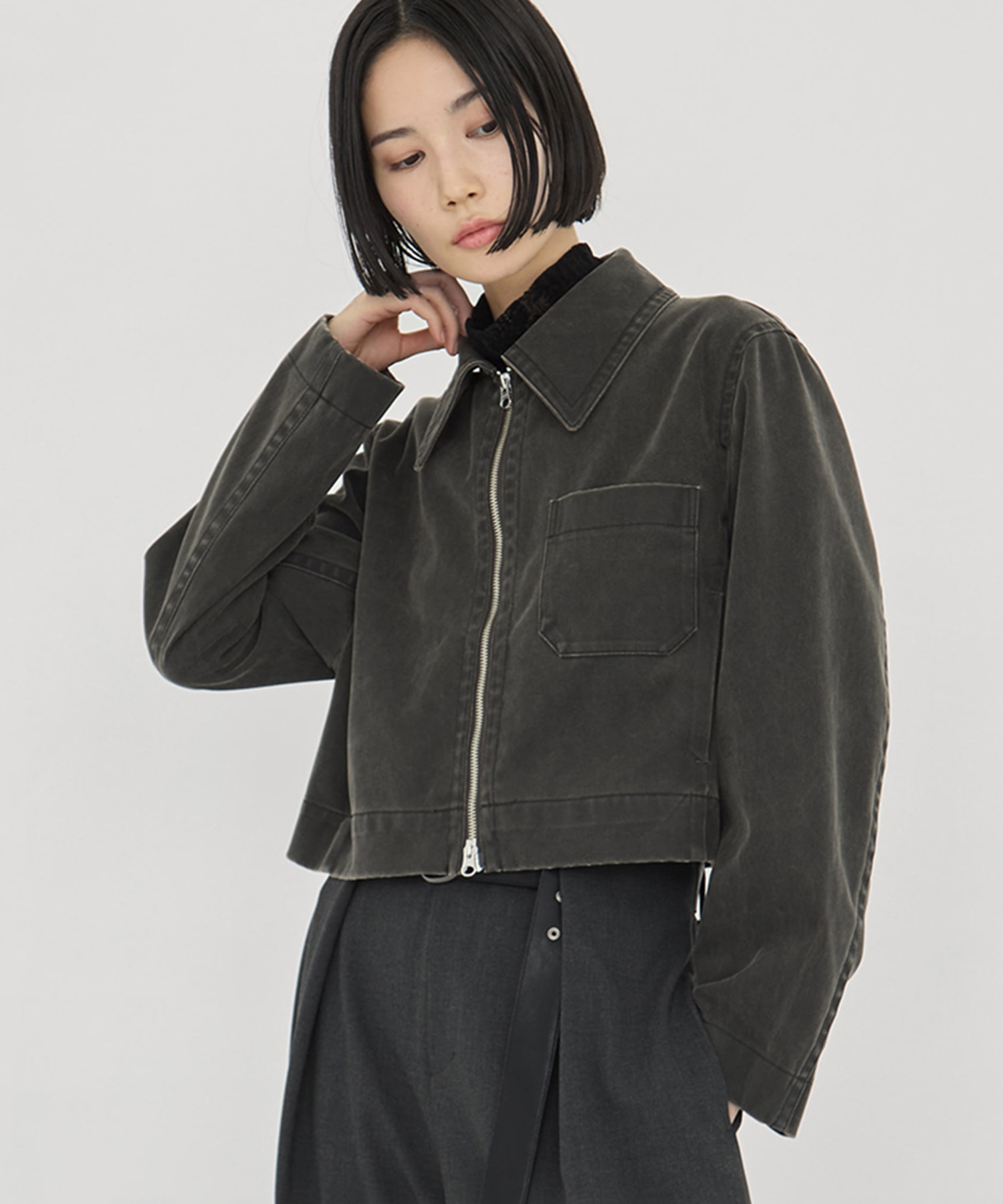 Suede Short Jacket