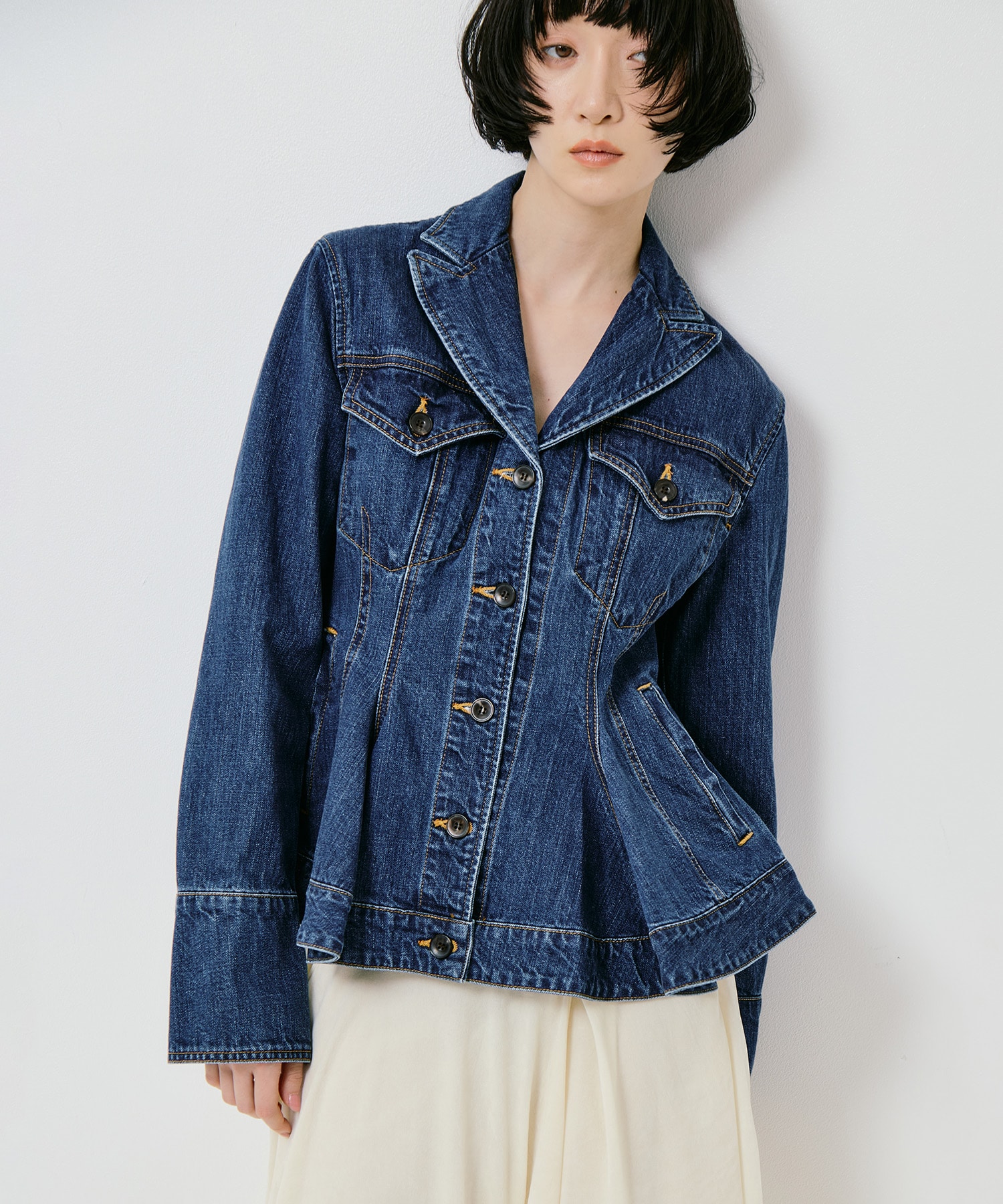 ORGANIC COTTON TAILORED DENIM JACKET