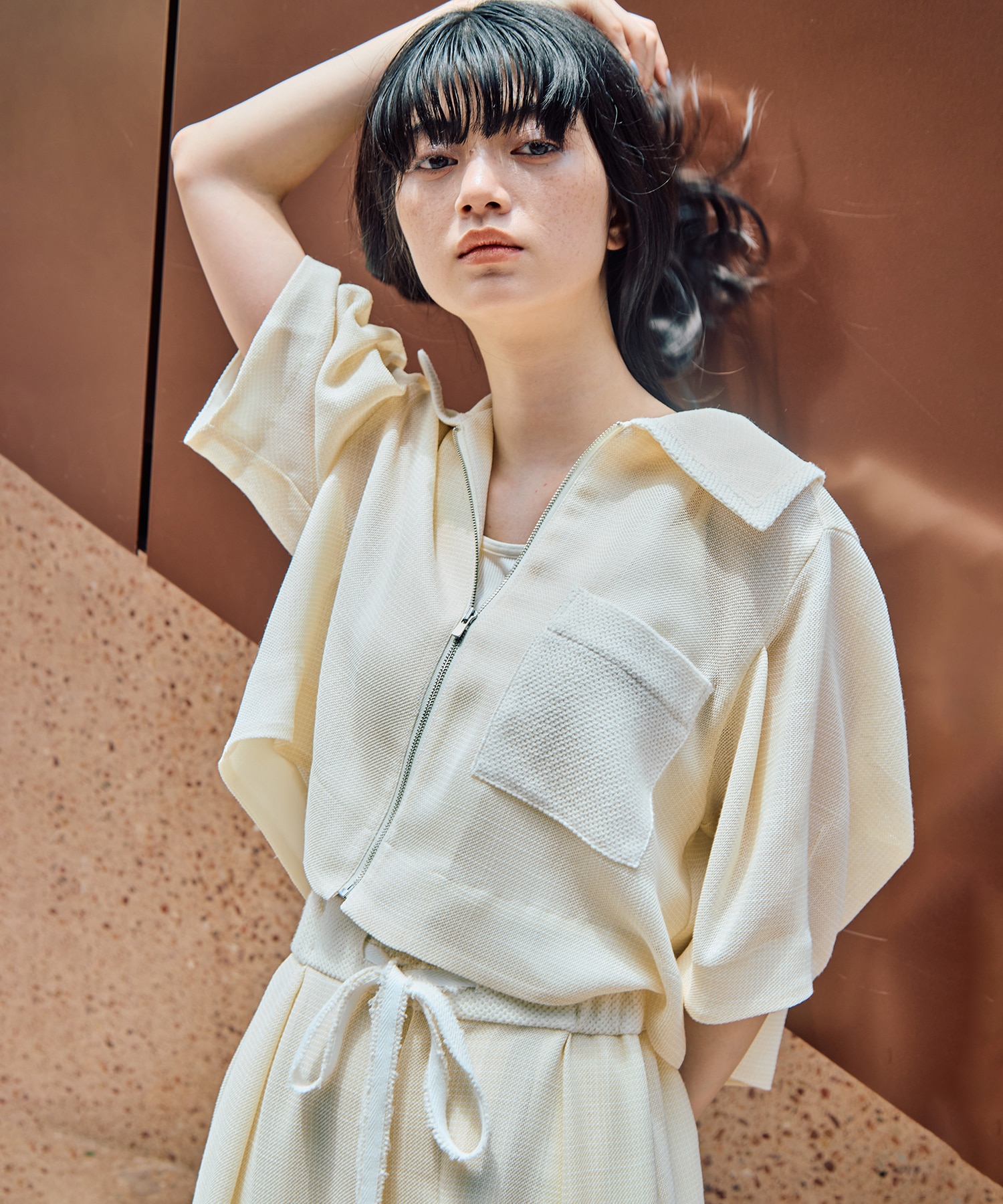 Washable Mesh Blouson