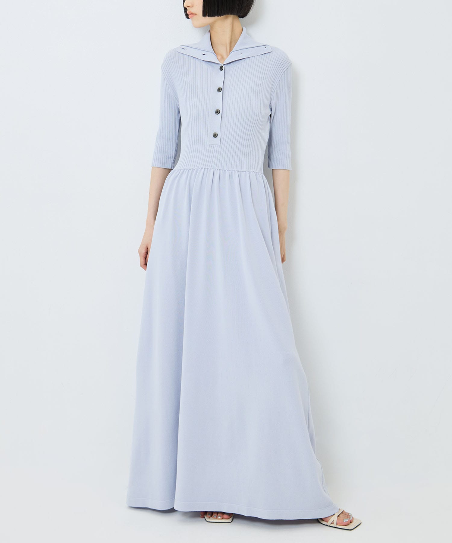 Sailor Collar Knit Dress