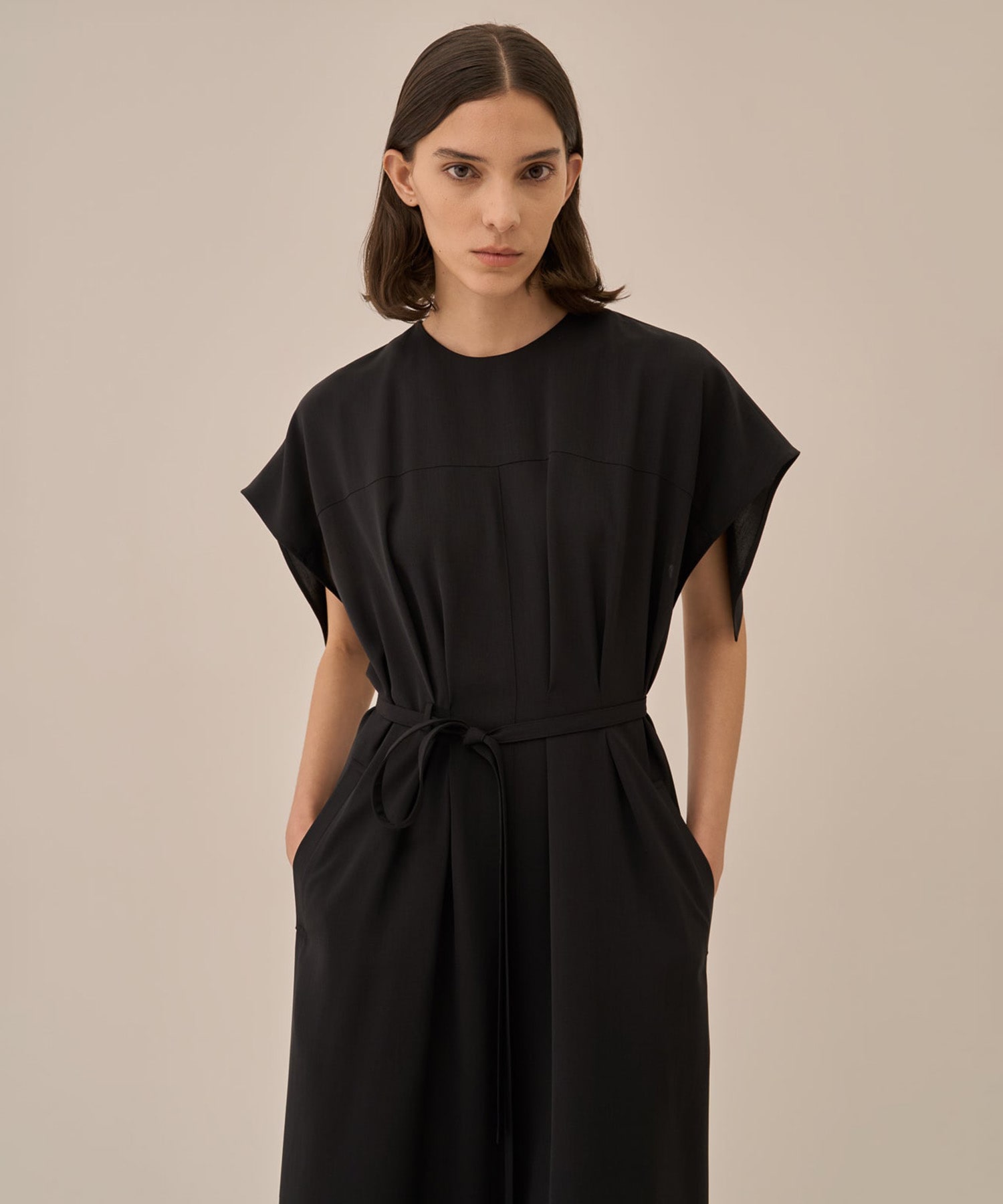 Selina back cape dress