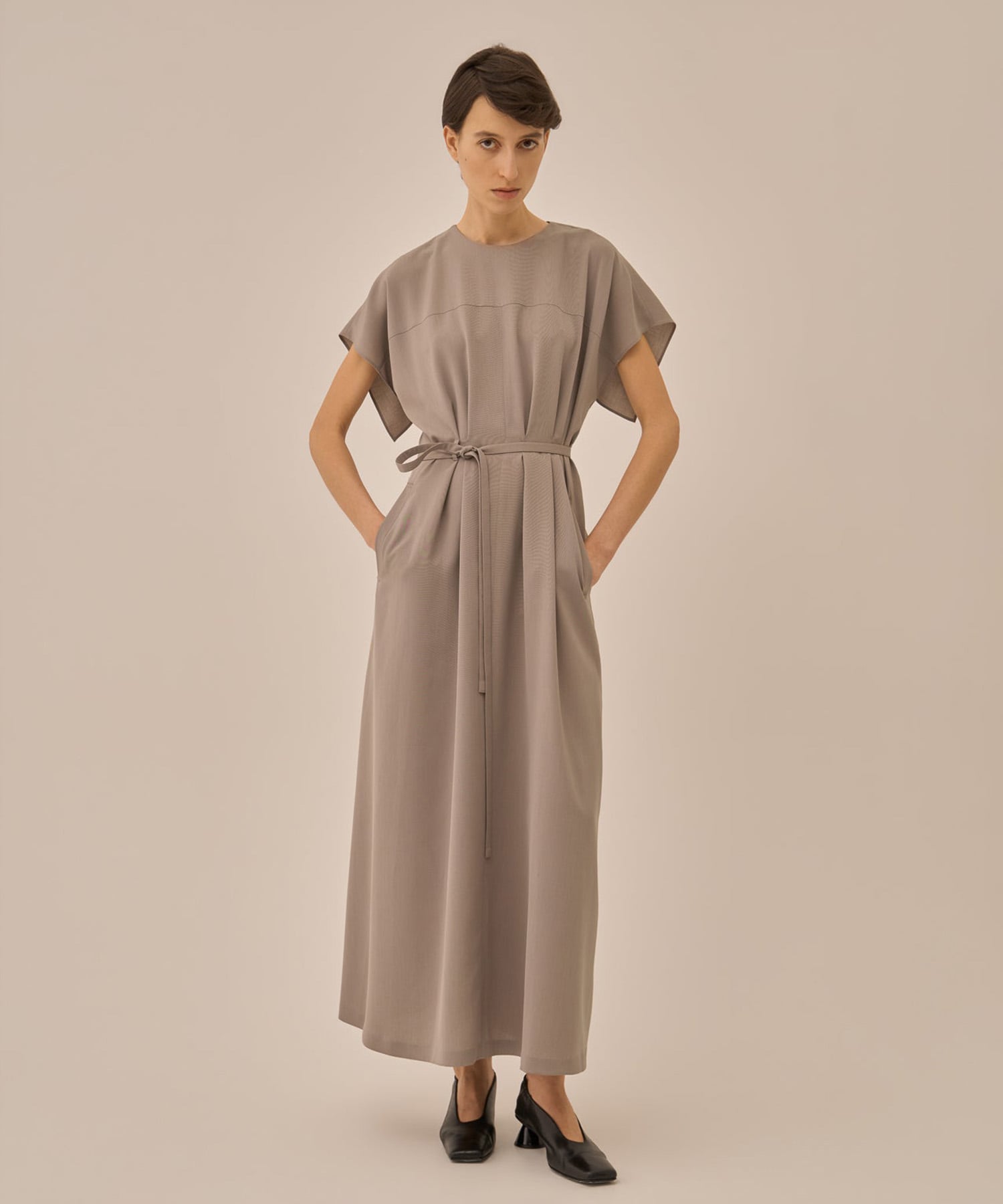 Selina back cape dress