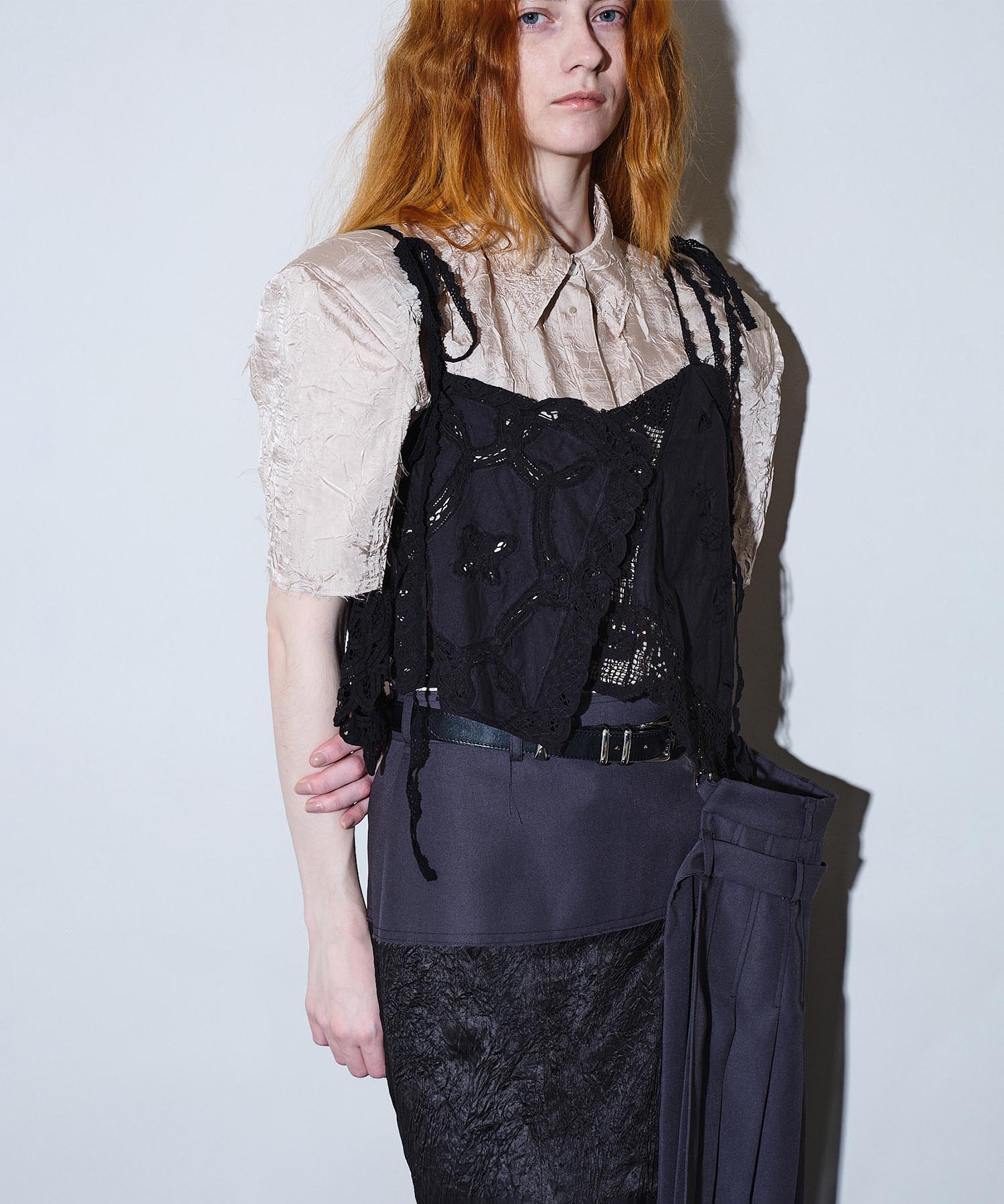 Doily motif dress