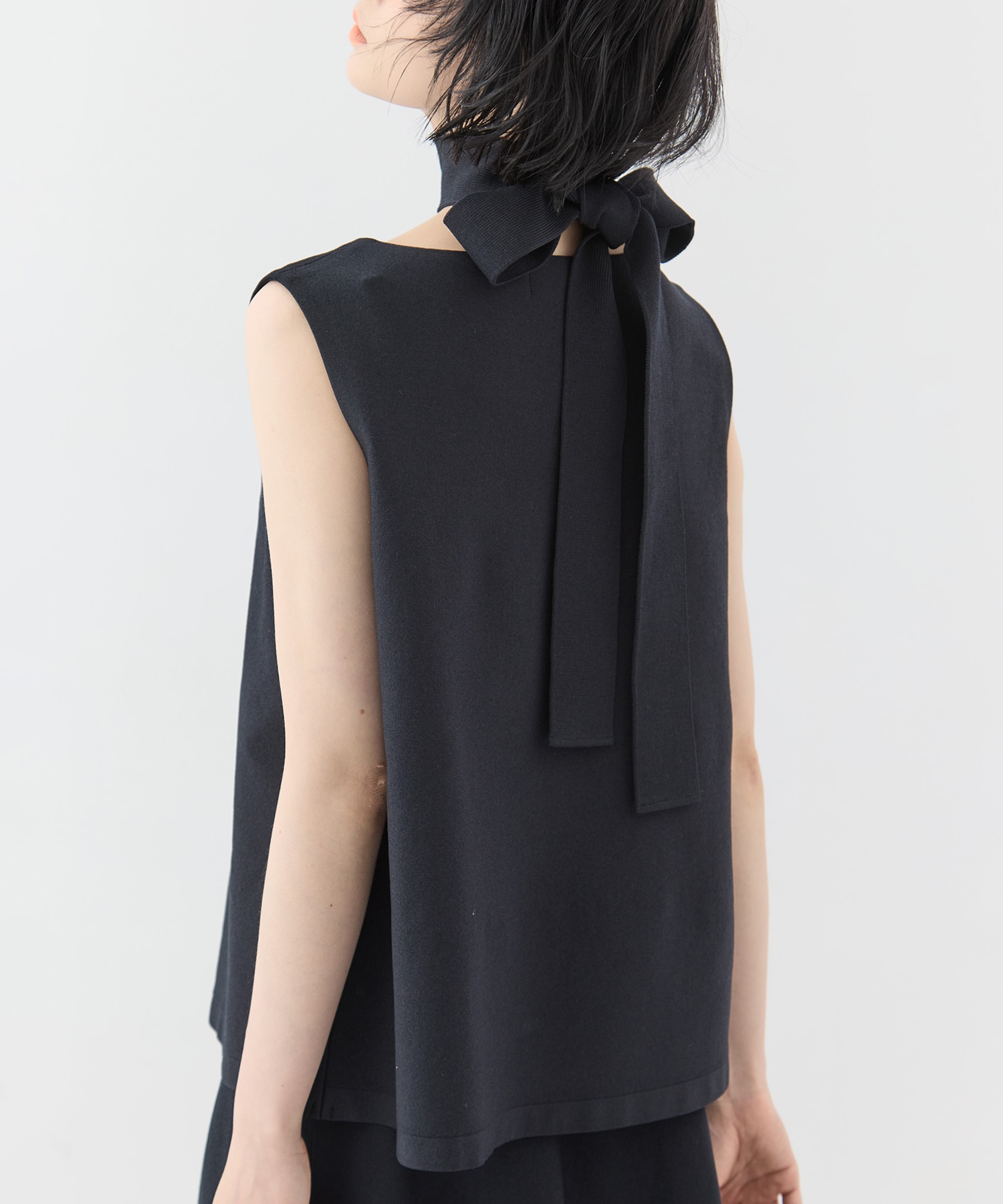 別注no sleeve knit tops