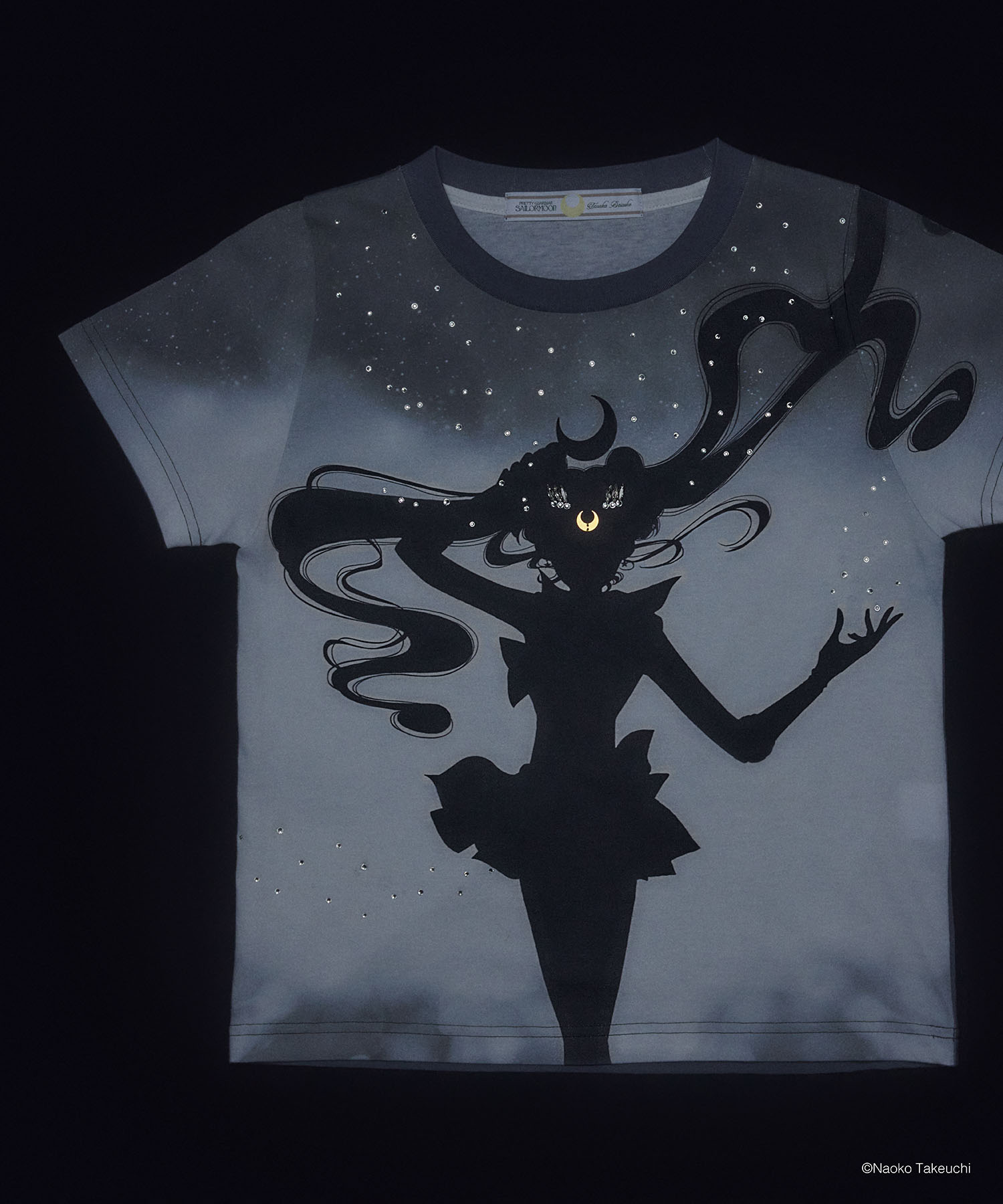 Sailor Moon silhouette bijou T-shirt