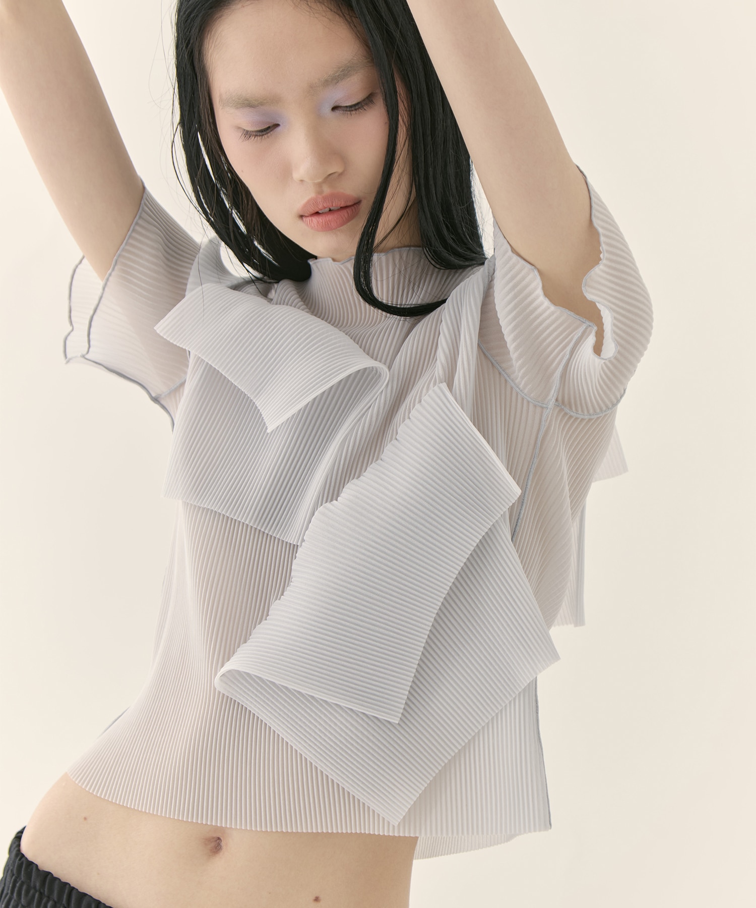 別注 SHEER SHORT SLEEVE TOP