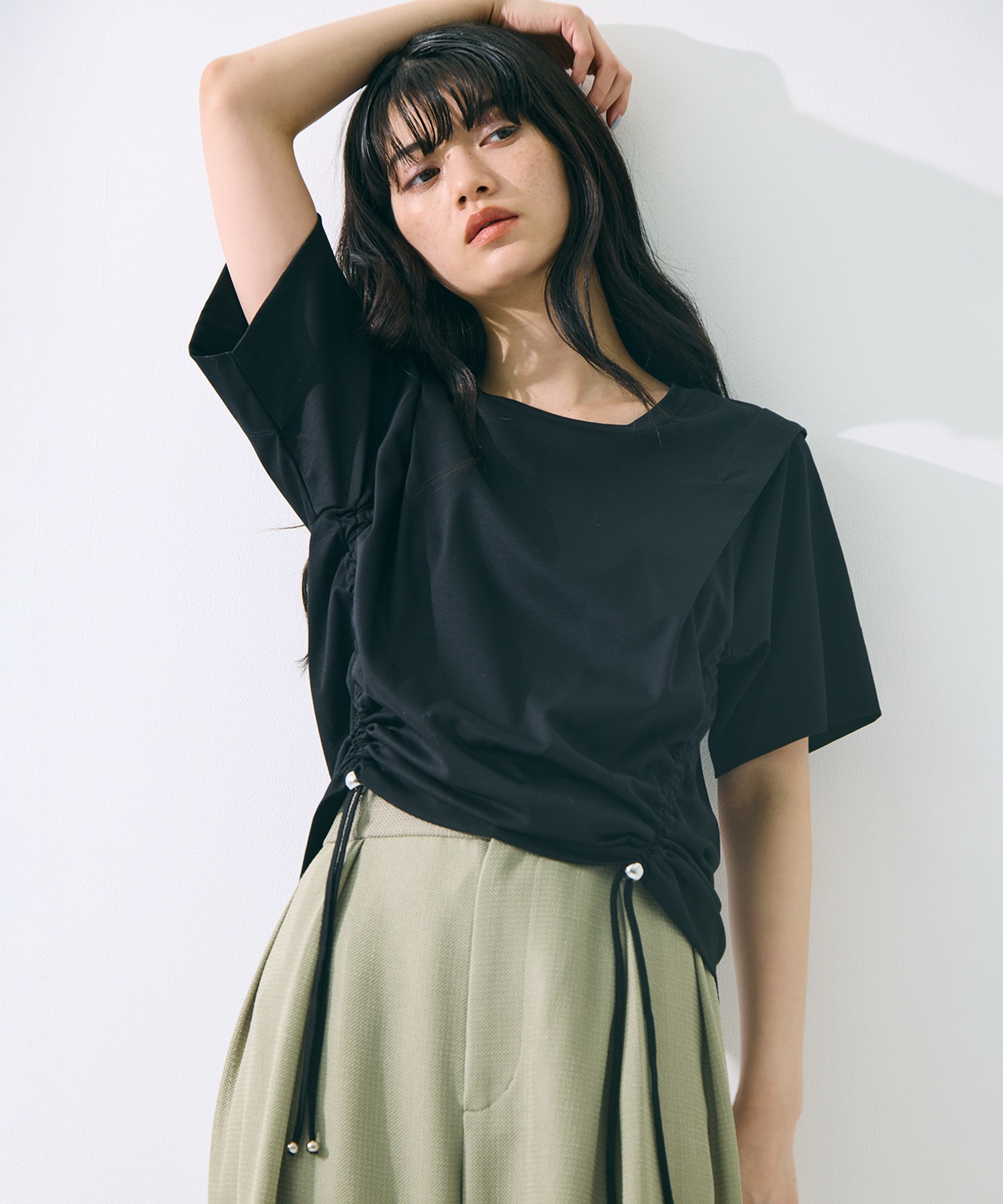 Multi Length Drawstring Tee