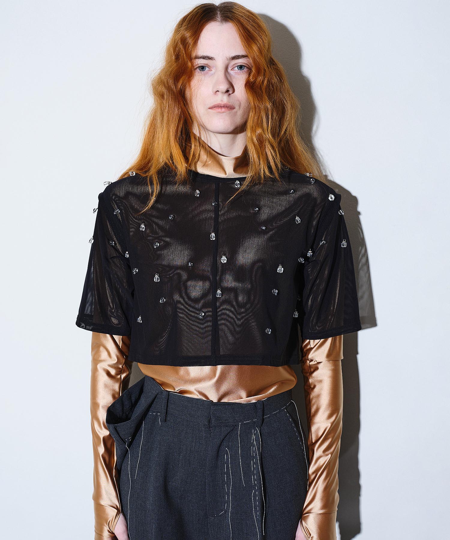 Lantern beads sheer tops